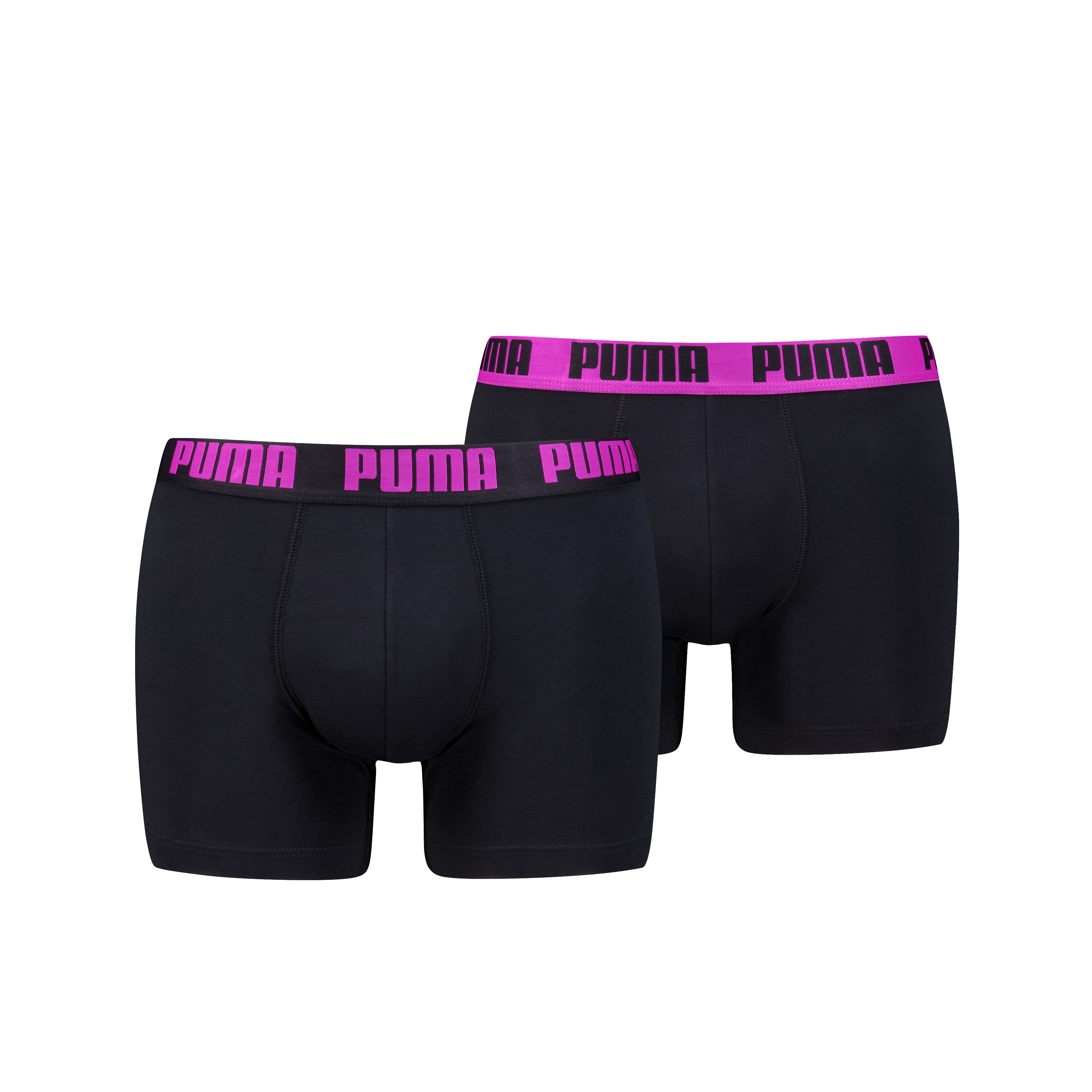 PUMA Boxershorts "PUMA MEN EVERYDAY BASIC BOXERS 2P" Packung, mit Puma Webbund
