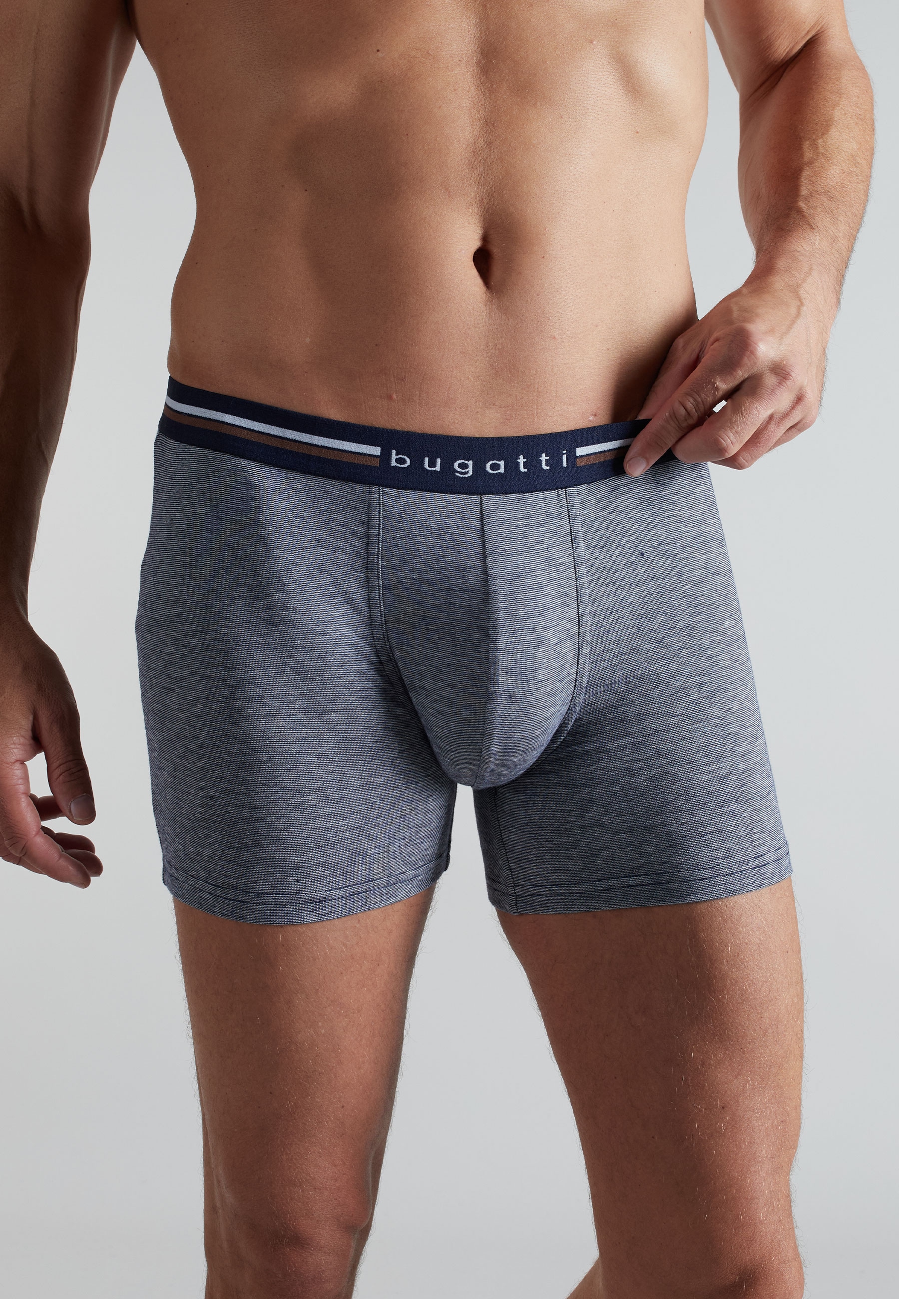 bugatti Retro Pants »Rom« bequem, lang, eng, feuchtigkeitsregulierend, Baumwollmix, elastisch