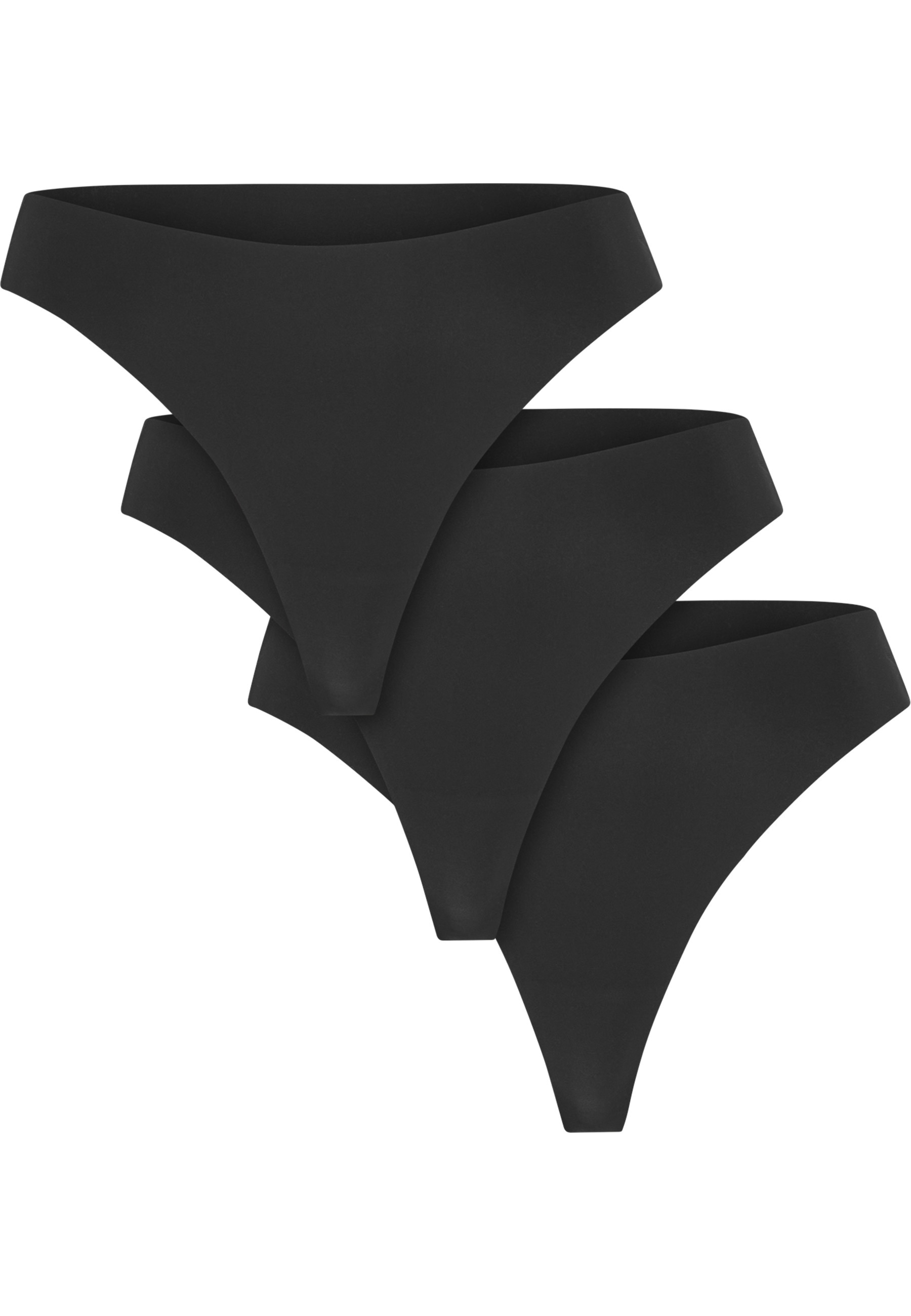 URBAN CLASSICS Panty "Urban Classics Ladies Lasercut Tanga 3-Pack"