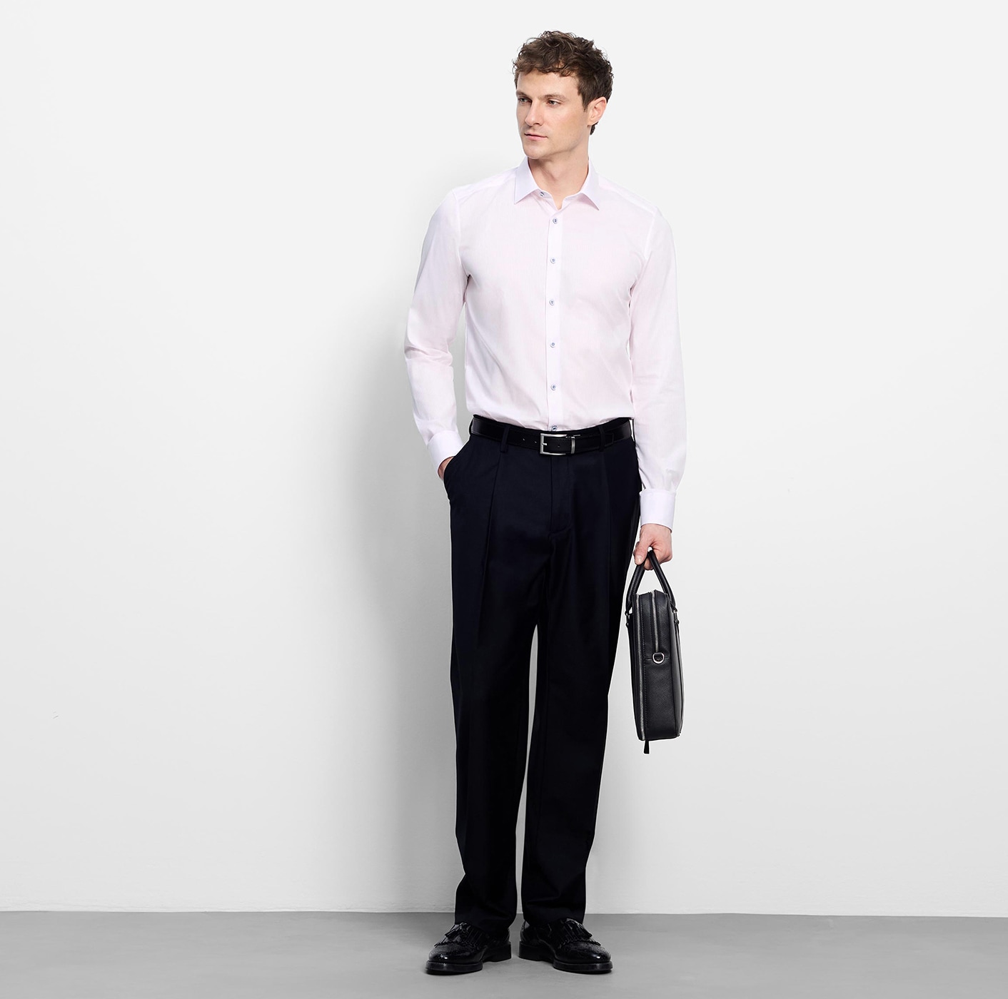 OLYMP Langarmhemd »Level Five« Businesshemd, Kentkragen, body fit