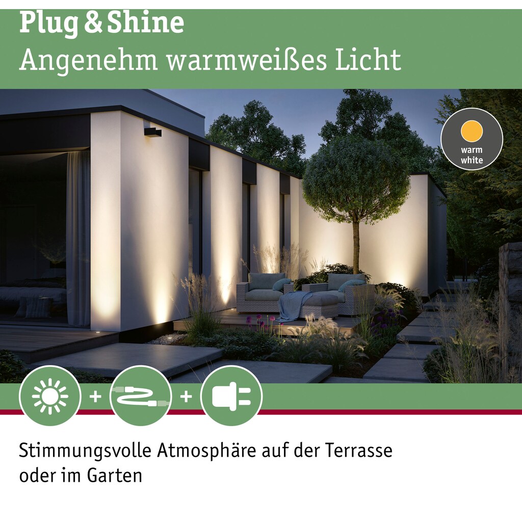 Paulmann LED Einbauleuchte »Plug&Shine«, 1 flammig-flammig