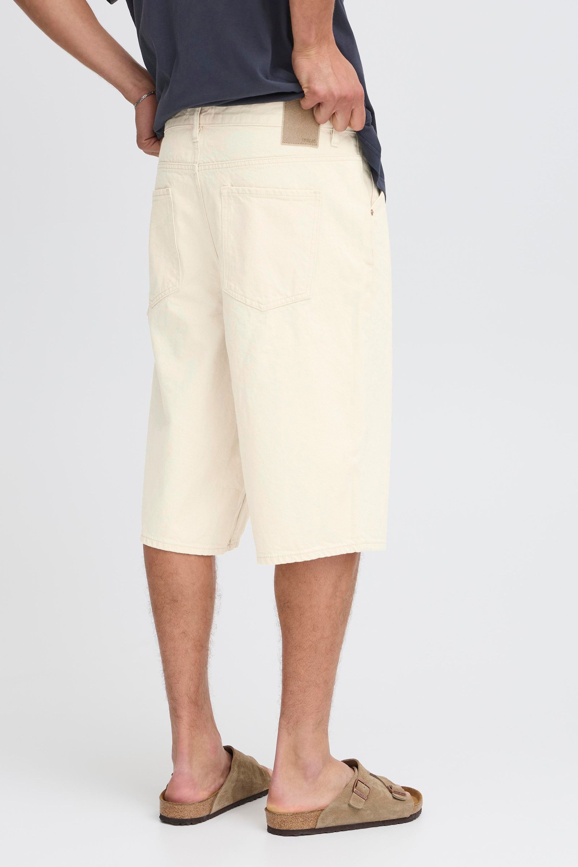 !solid SDTOMMY Denim Shorts Oatmeal XL 3