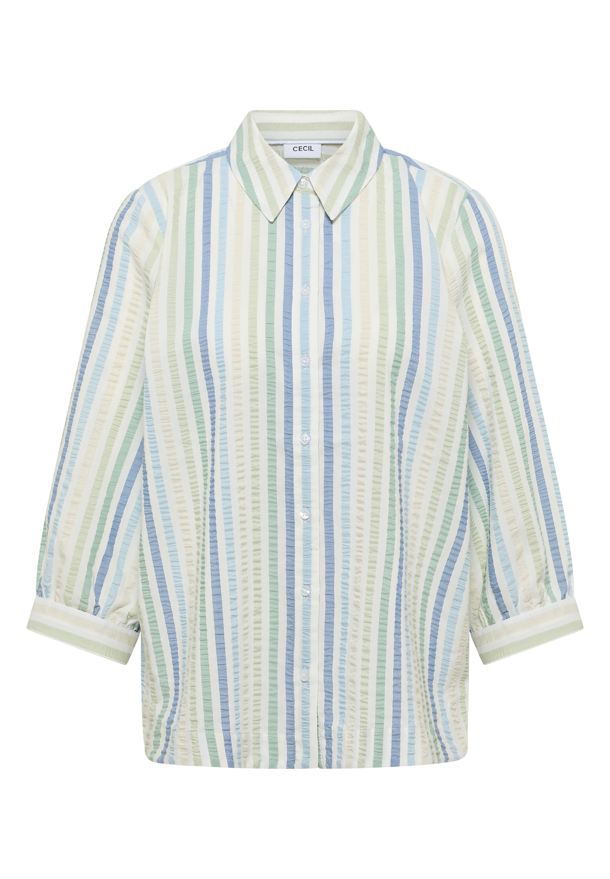 Cecil Hemdbluse im Seersucker-Style mit Streifen