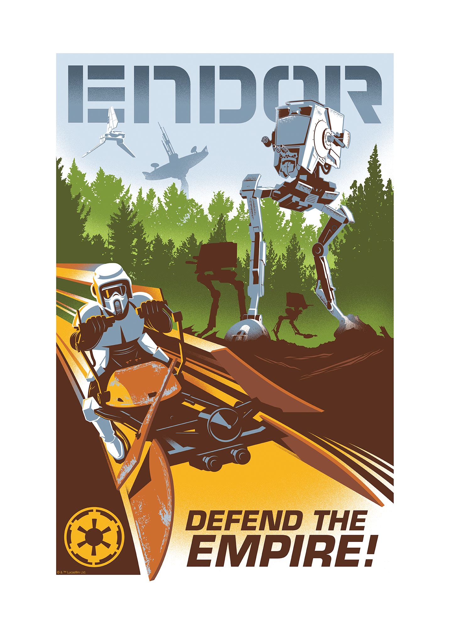 Komar Wandbild "Star Wars Defend the Empire" Disney Set, 1 Stk. tlg. 50 x 7 günstig online kaufen