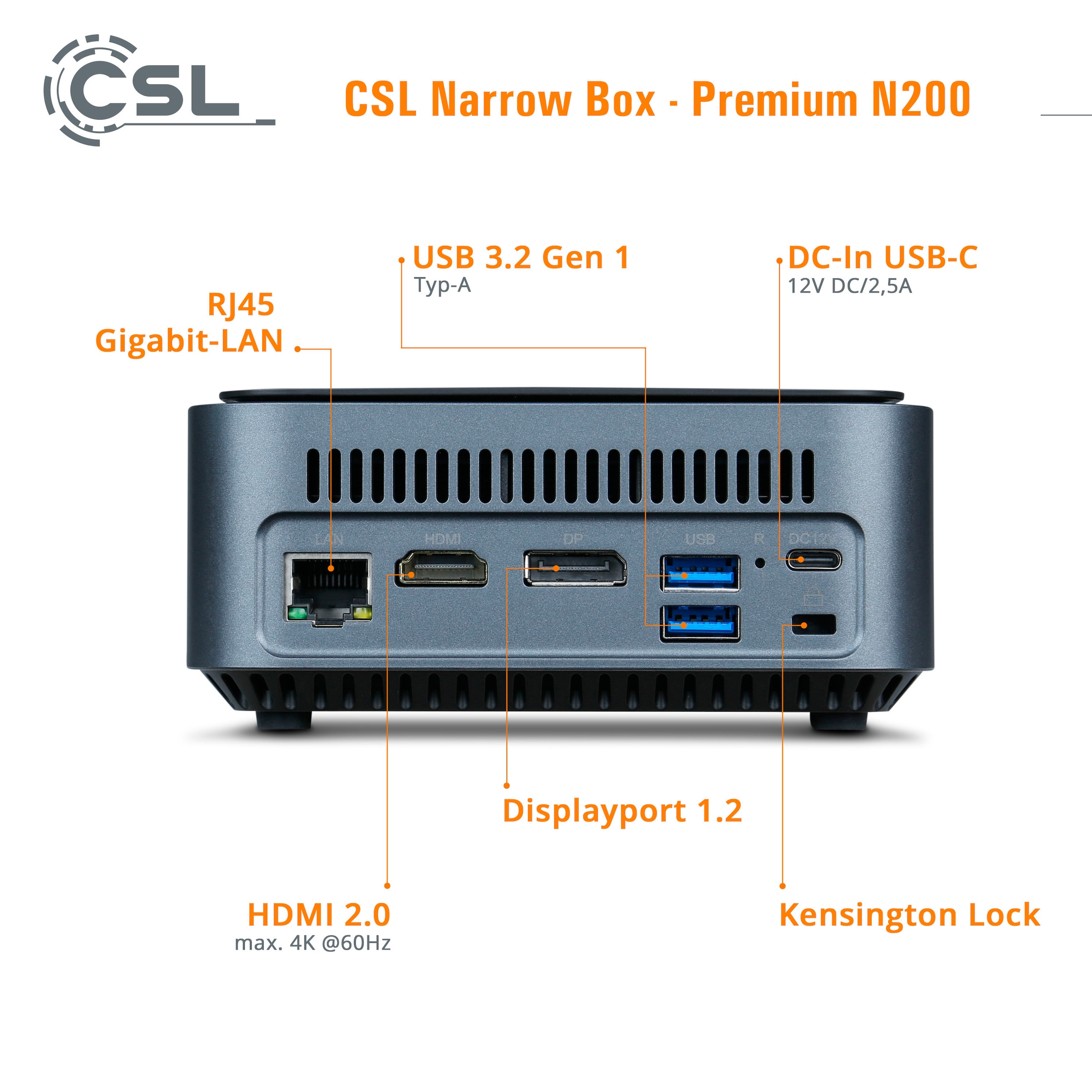 CSL Mini-PC »Narrow Box Premium«