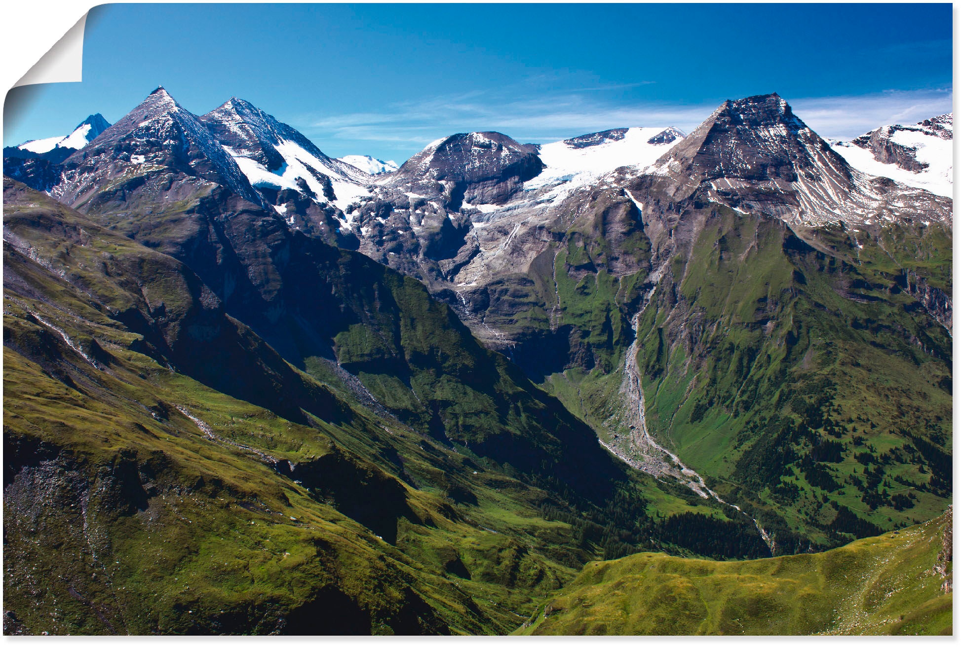 Artland Wandbild »Berge rund um den Großglockner«, Berge, (1 St.), als  Leinwandbild, Wandaufkleber oder Poster in versch. Größen bestellen | BAUR