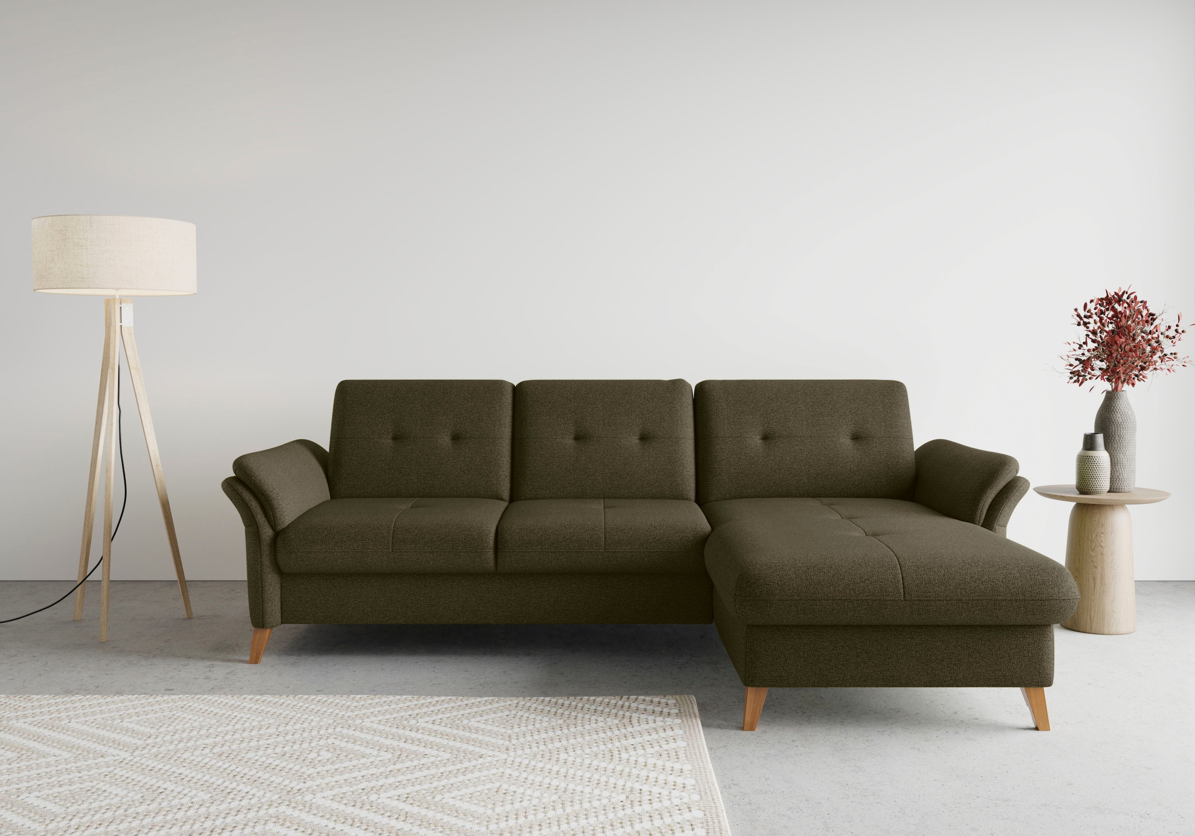 sit&more Ecksofa "Göteborg" Sitztiefenverstellung und Federkern, wahlweise günstig online kaufen