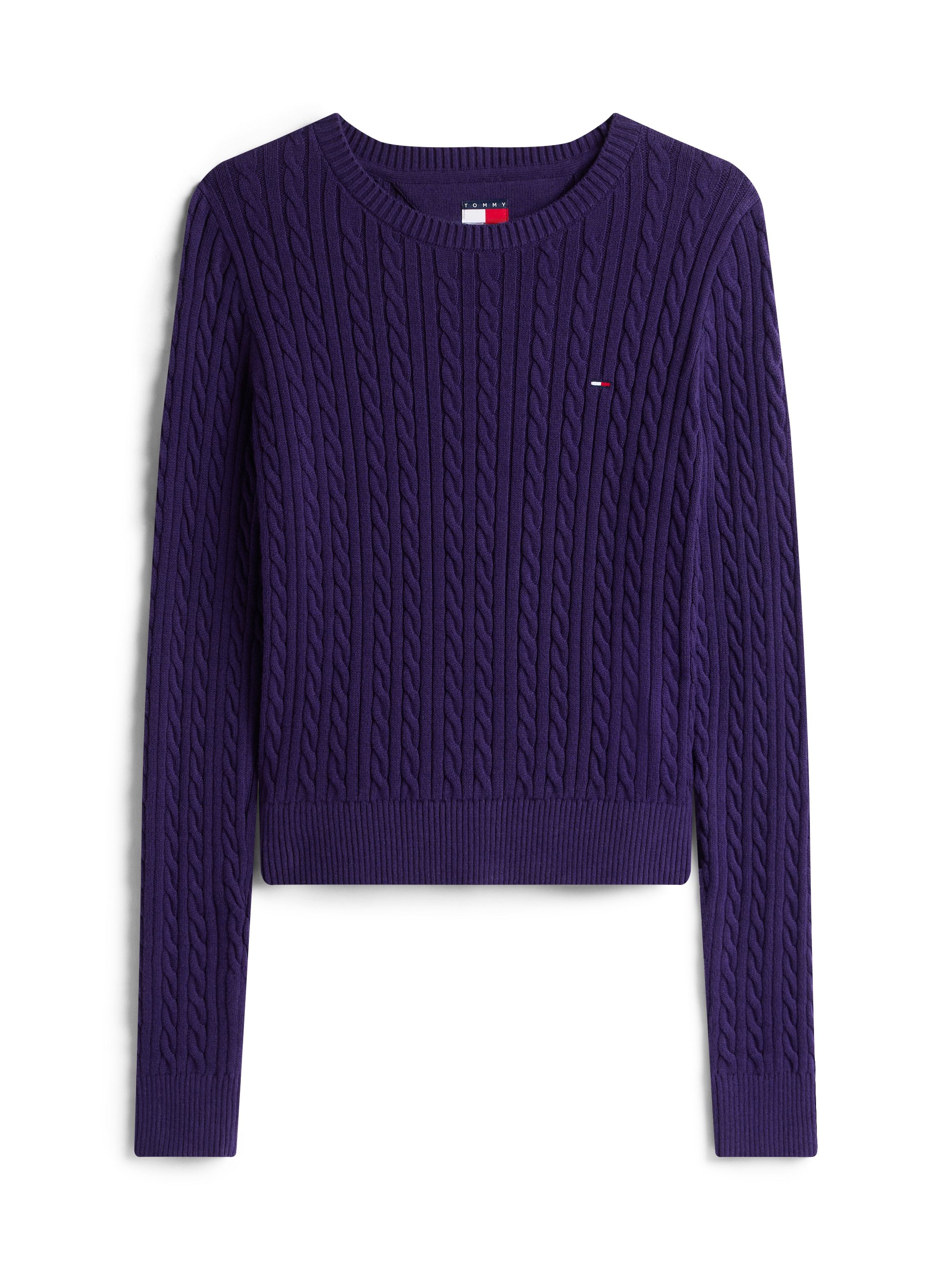 Tommy Jeans Strickpullover »TJW CABLE ESSENTIAL SWEATER« mit Zopfmuster