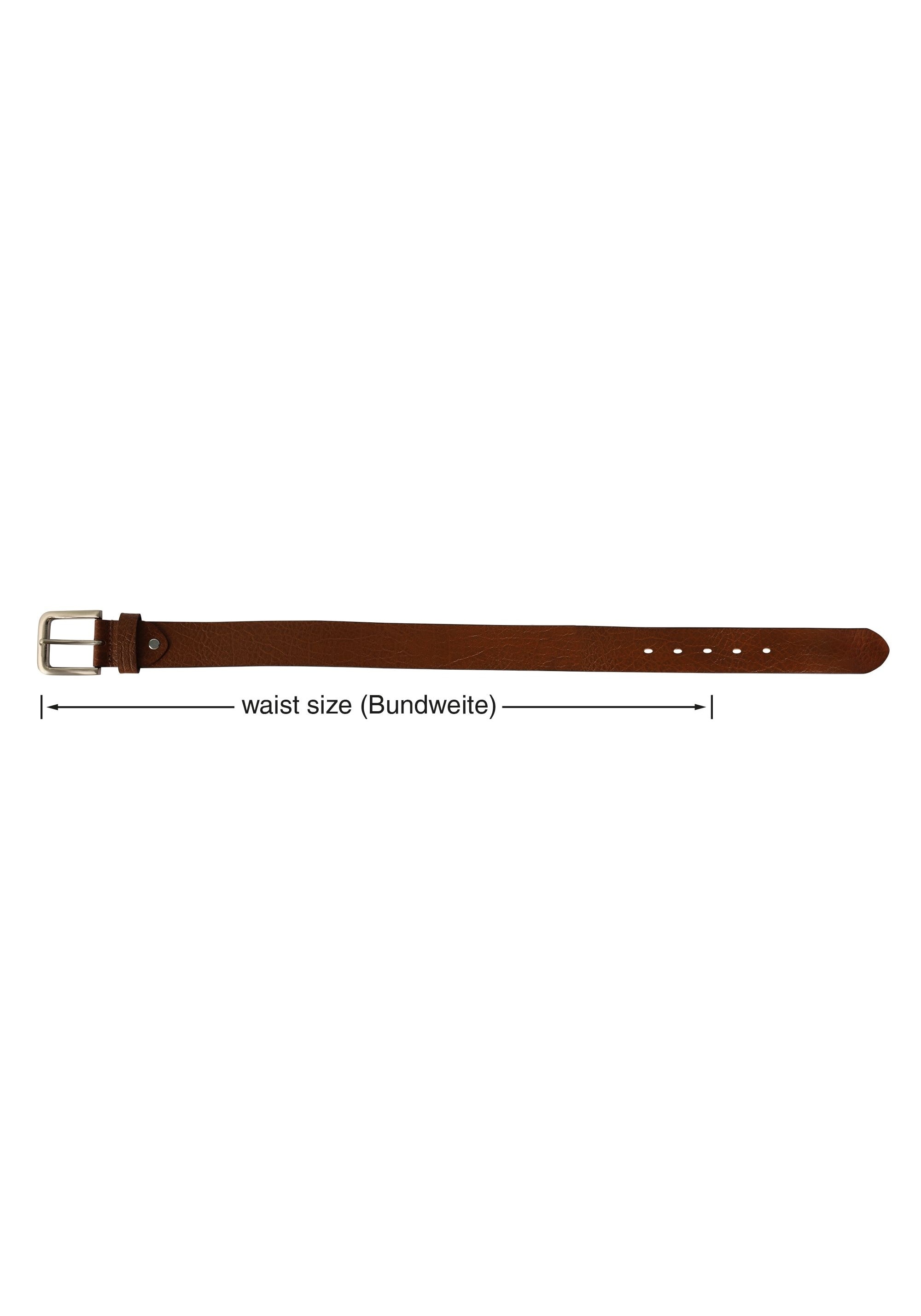Leonardo Verrelli Ledergürtel »90 cm - 140 cm (Bundweite) in Braun aus 100% Echtleder, kürzbar«