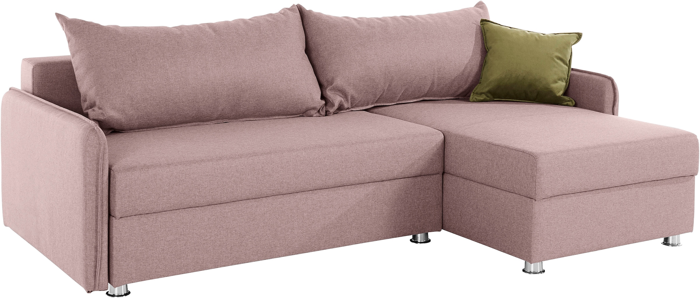 COLLECTION AB Ecksofa »Sunny L-Form«, inkl. Bettfunktion und Bettkasten