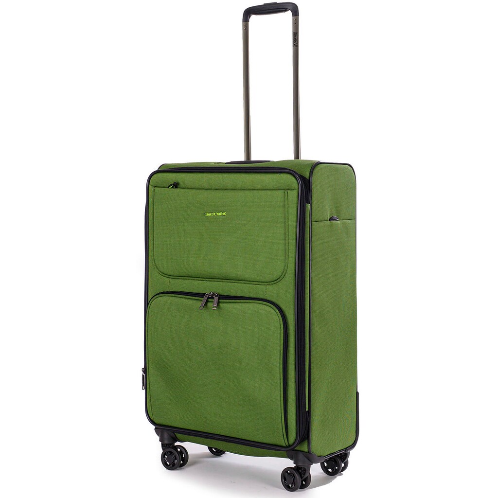 Stratic Weichgepäck-Trolley »Bendigo Light + M, green«, 4 Rollen