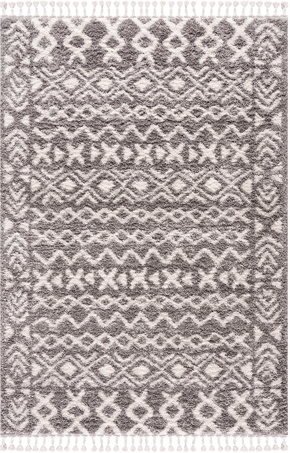 Thumbnail - Carpet City Hochflor-Teppich "Pulpy 514", rechteckig, 30 mm Höhe, besonders weich, mit Fransen, Ethno Look