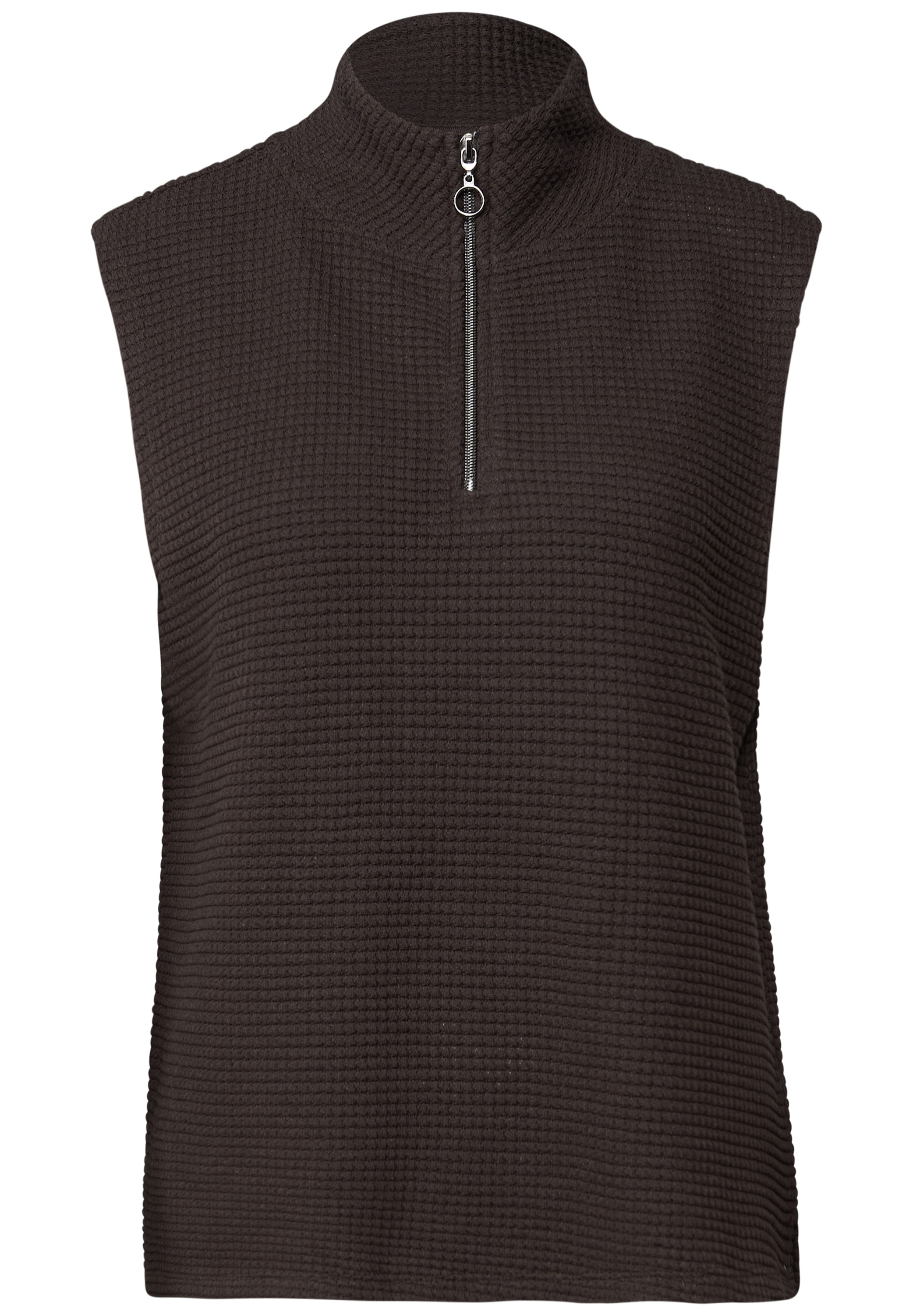 STREET ONE Rollkragenpullover, ohne Ärmel