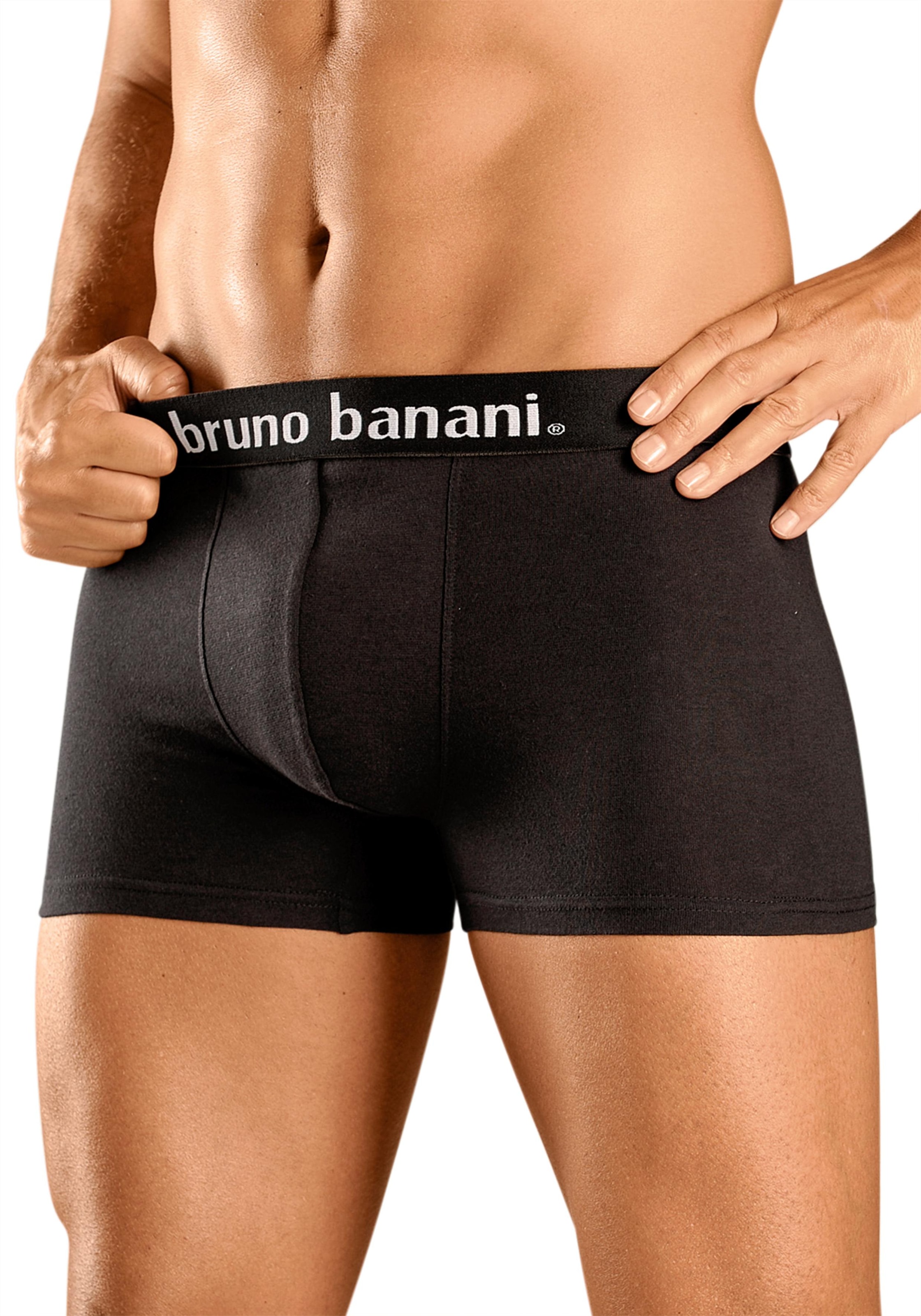 Bruno Banani Boxer, (Packung, 4 St.), mit Kontrast-Webbund