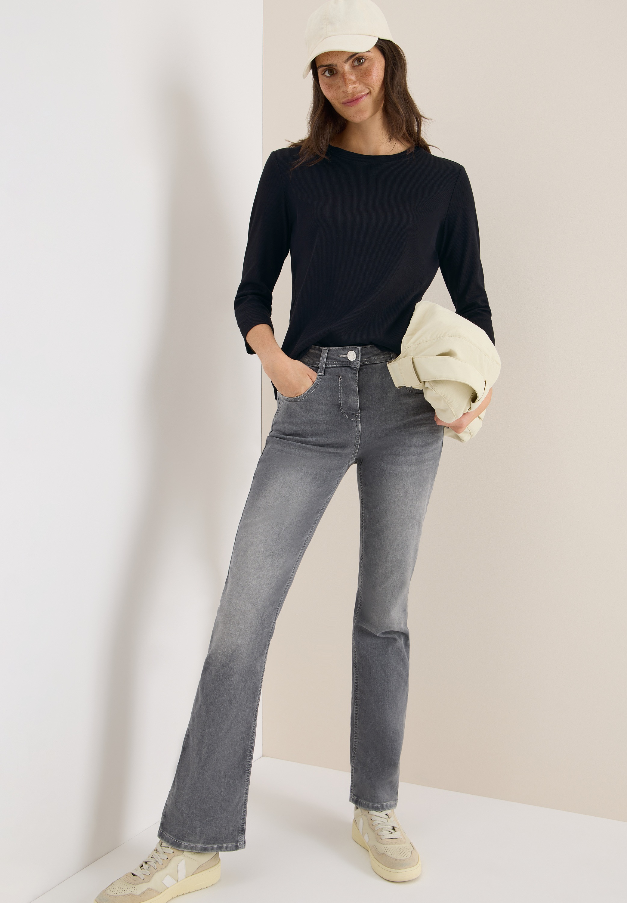 Cecil 3/4-Arm-Shirt, mit 3/4-Ärmel