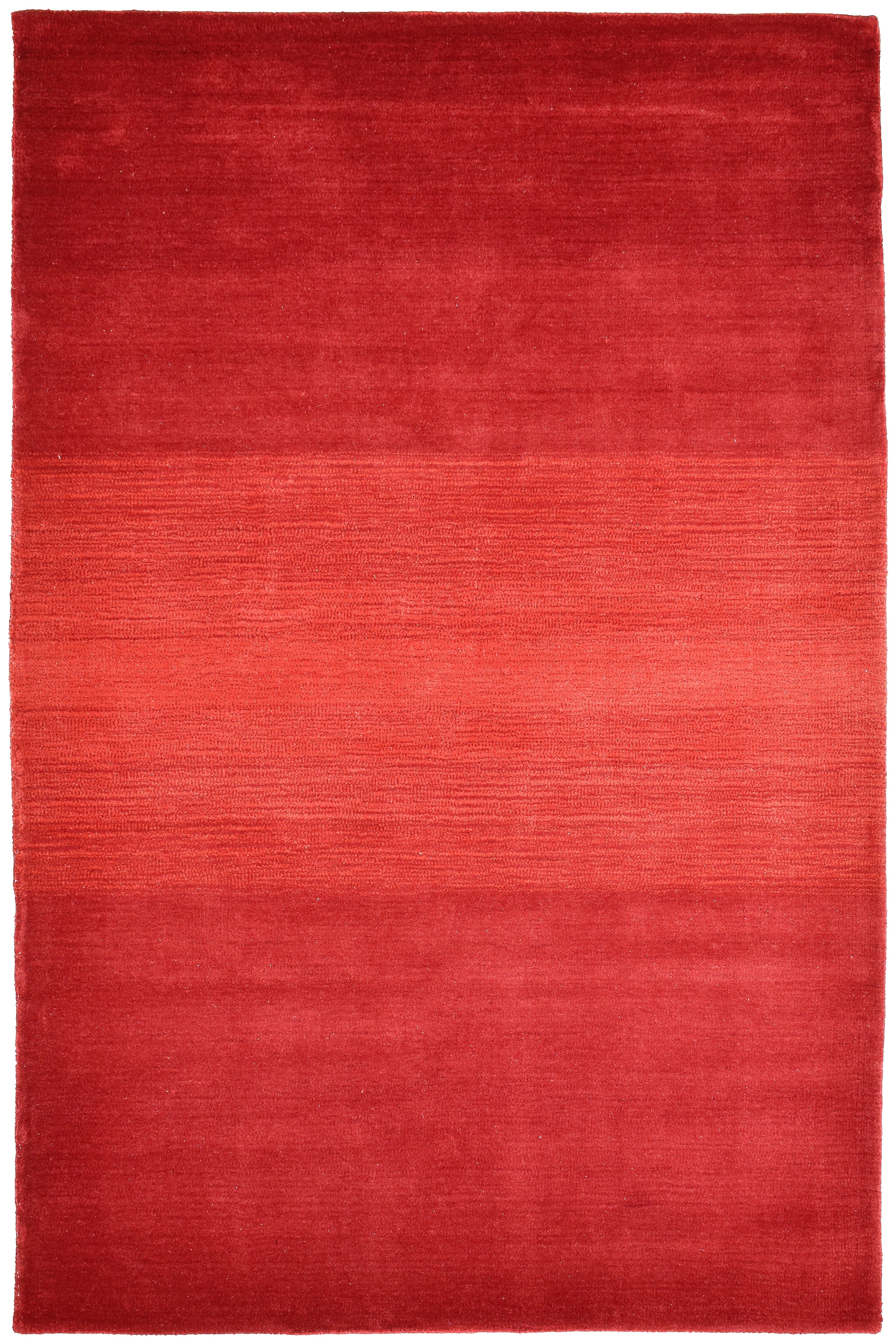 THEKO Wollteppich »Wool Comfort«, rechteckig, 14 mm Höhe, Handweb Teppich, reine Wolle, handgewebt, brilliante Farben, Scandi