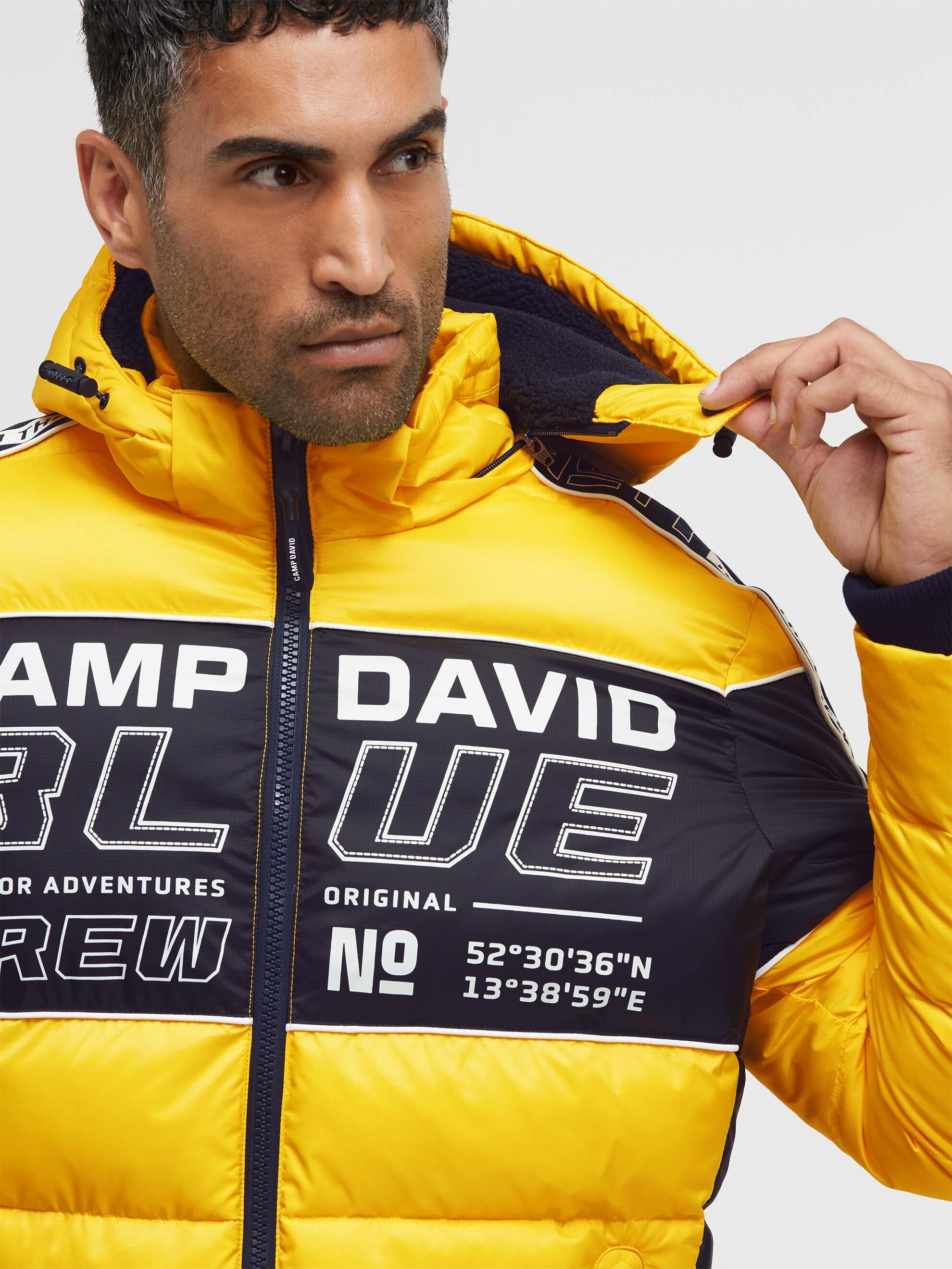 CAMP DAVID Winterjacke mit Kapuze mit abtrennbarer Kapuze