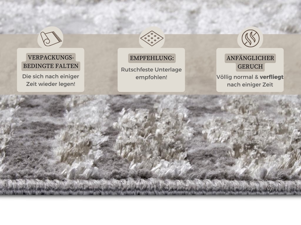 HANSE Home Teppich »Abstract«, rechteckig, 13 mm Höhe, strapazierfähig, pflegeleicht, robust, glänzend