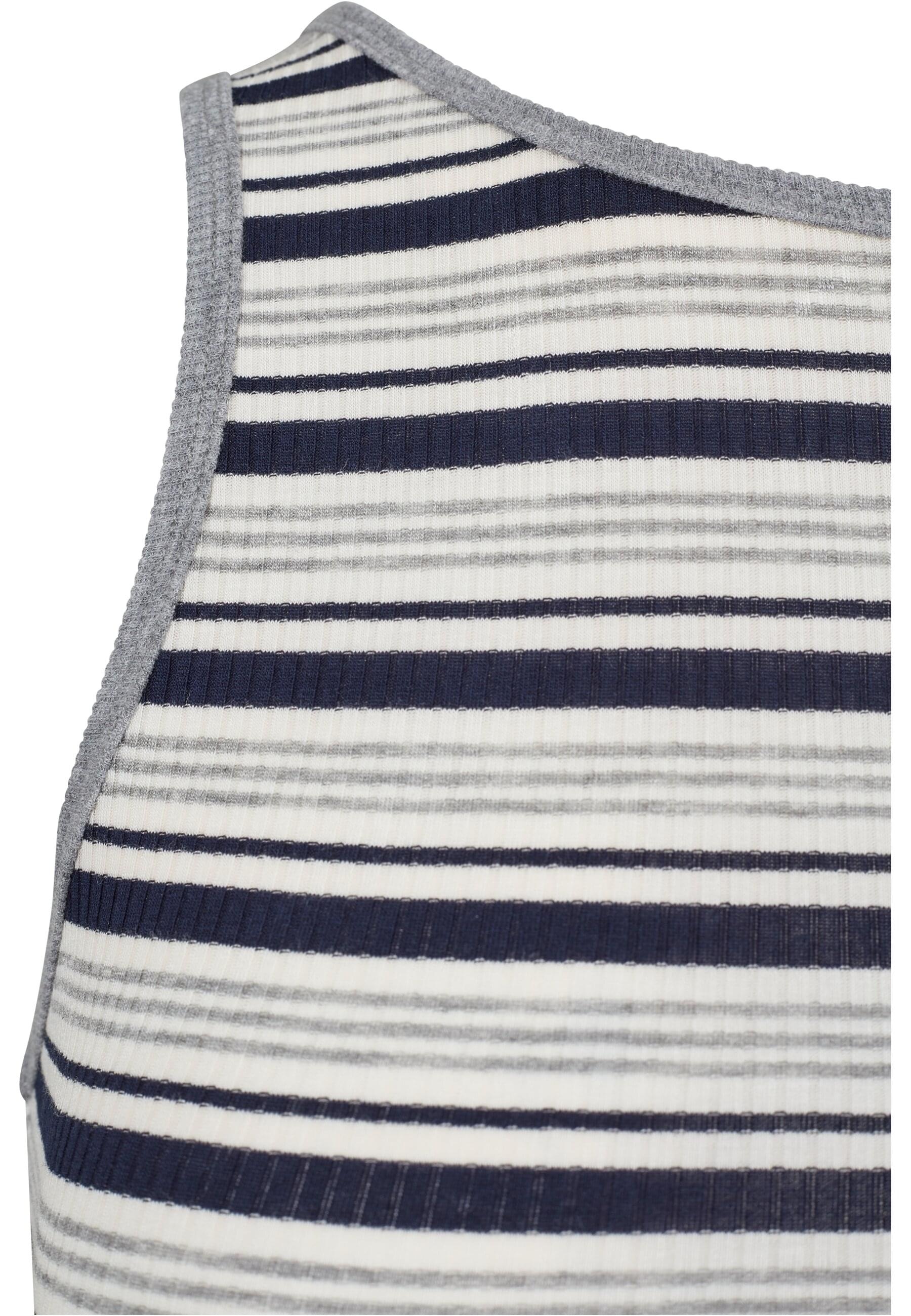 URBAN CLASSICS Muskelshirt »Urban Classics Damen Ladies Rib Stripe Cropped Top«, (1 tlg.)