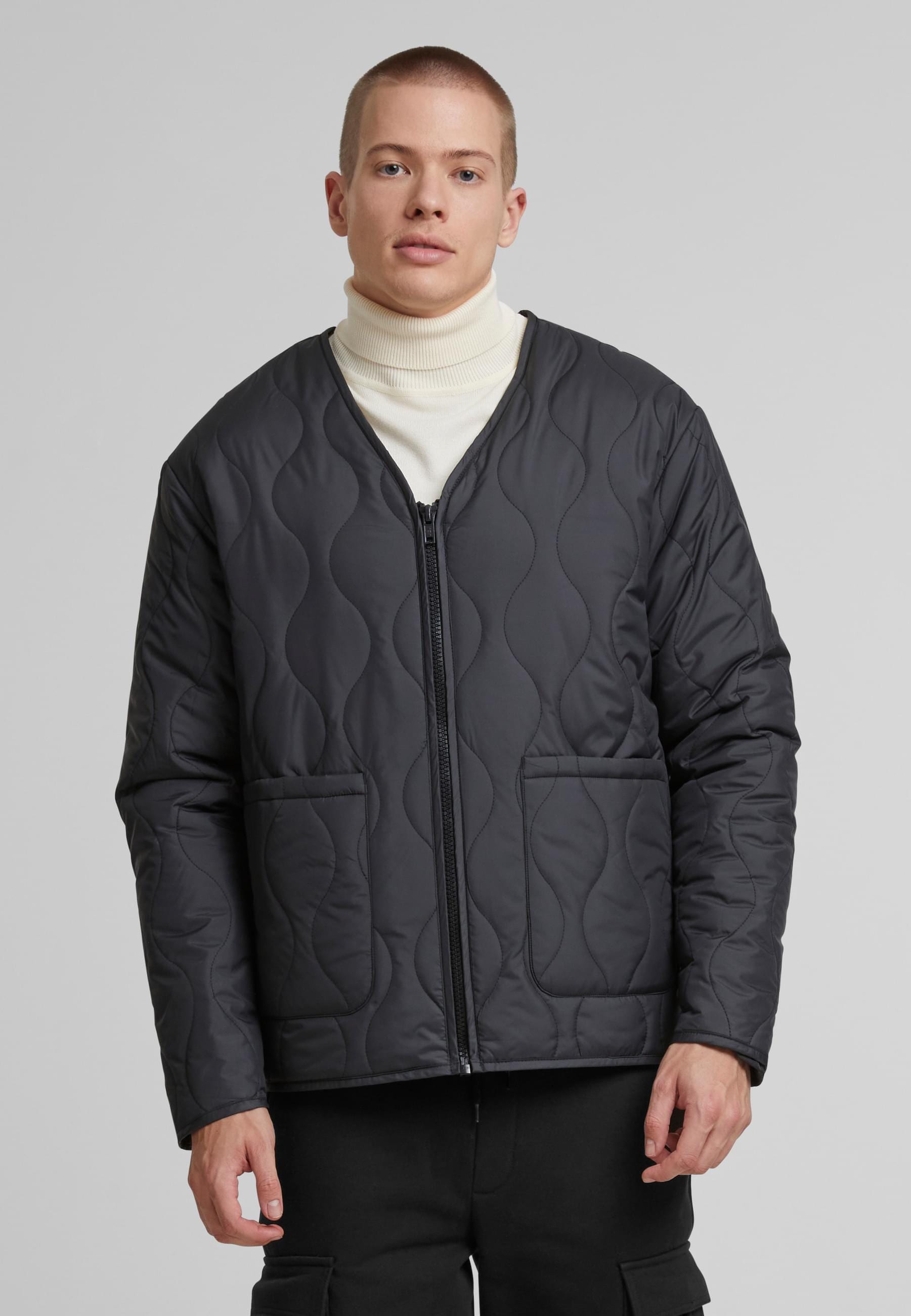 URBAN CLASSICS Winterjacke »Urban Classics Padded Quilting Jacket«, (1 St.), ohne Kapuze