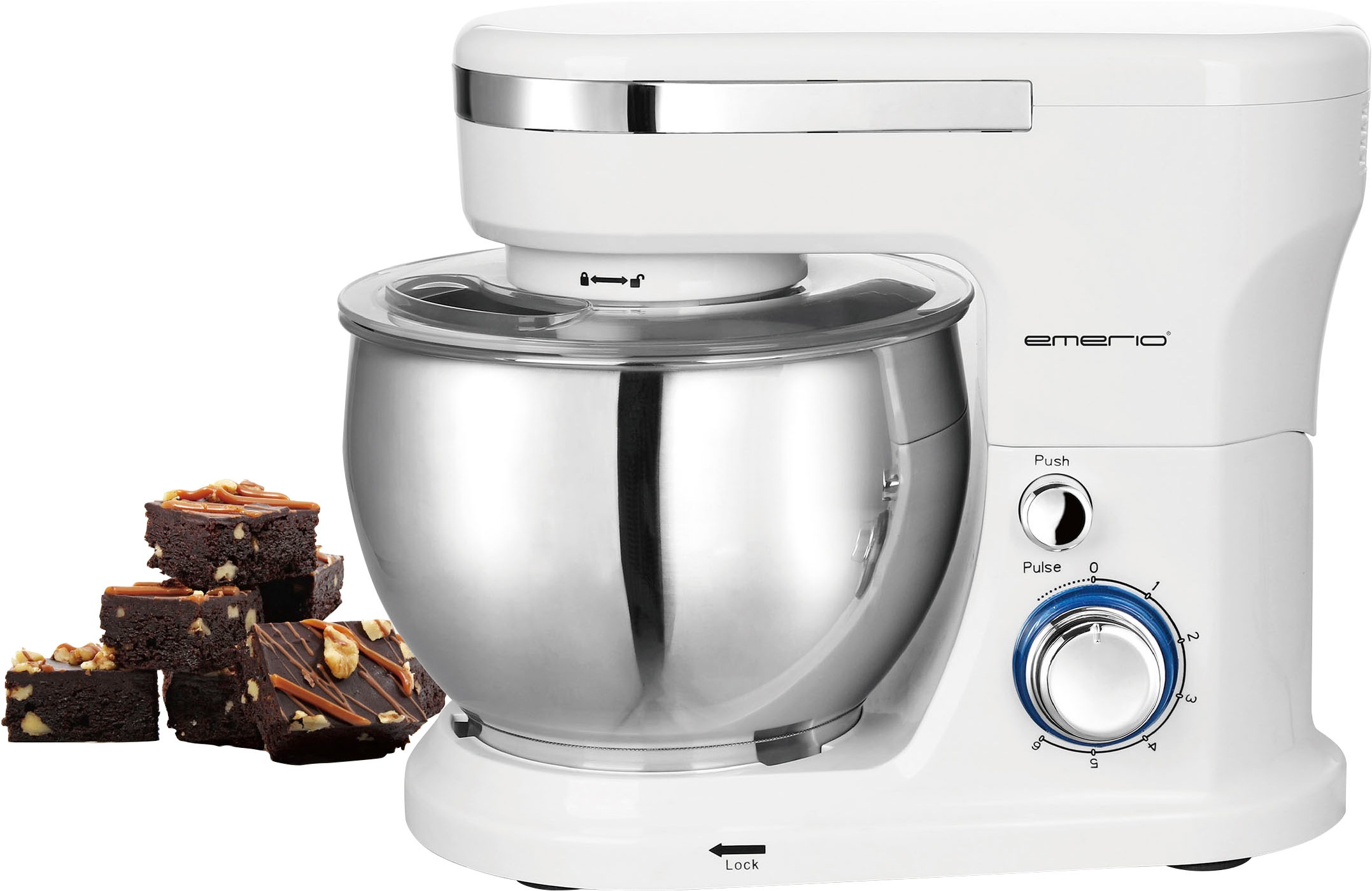 EMERIO Küchenmaschine "KM-123117", B:24cm H:36cm T:29cm, weiß, Küchenmaschinen