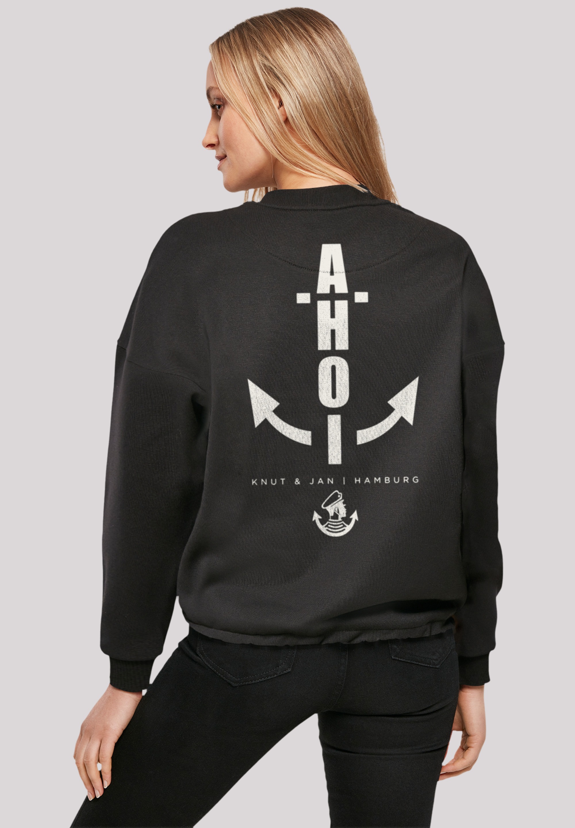 Sweatshirt »Ahoi Anker Knut & Jan Hamburg«, Print