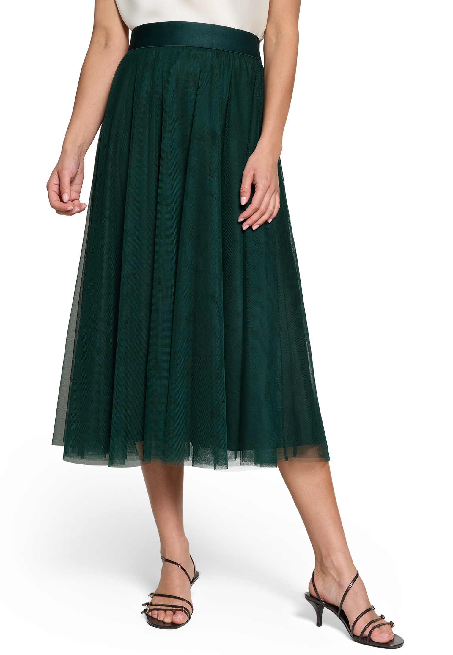 Zero Midirock »Damen mit elastischem Bund« drapiert / gerafft