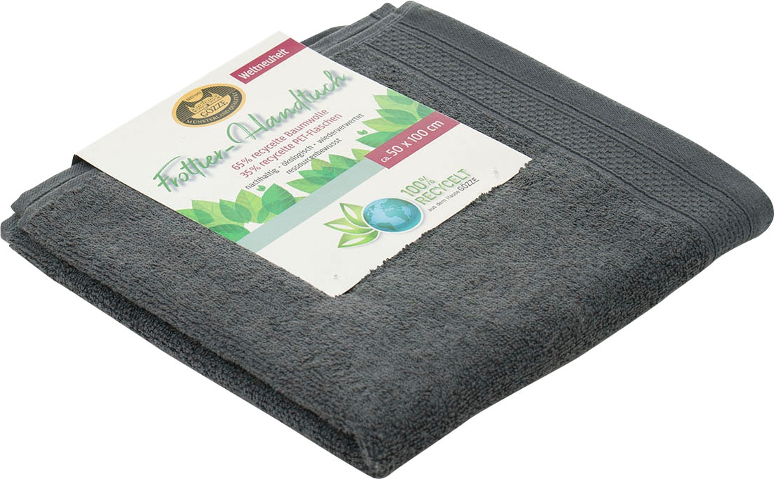 Gözze Handtücher "Uni Recycelt" im Set, Uni Farben, 100% recycelten Materia günstig online kaufen