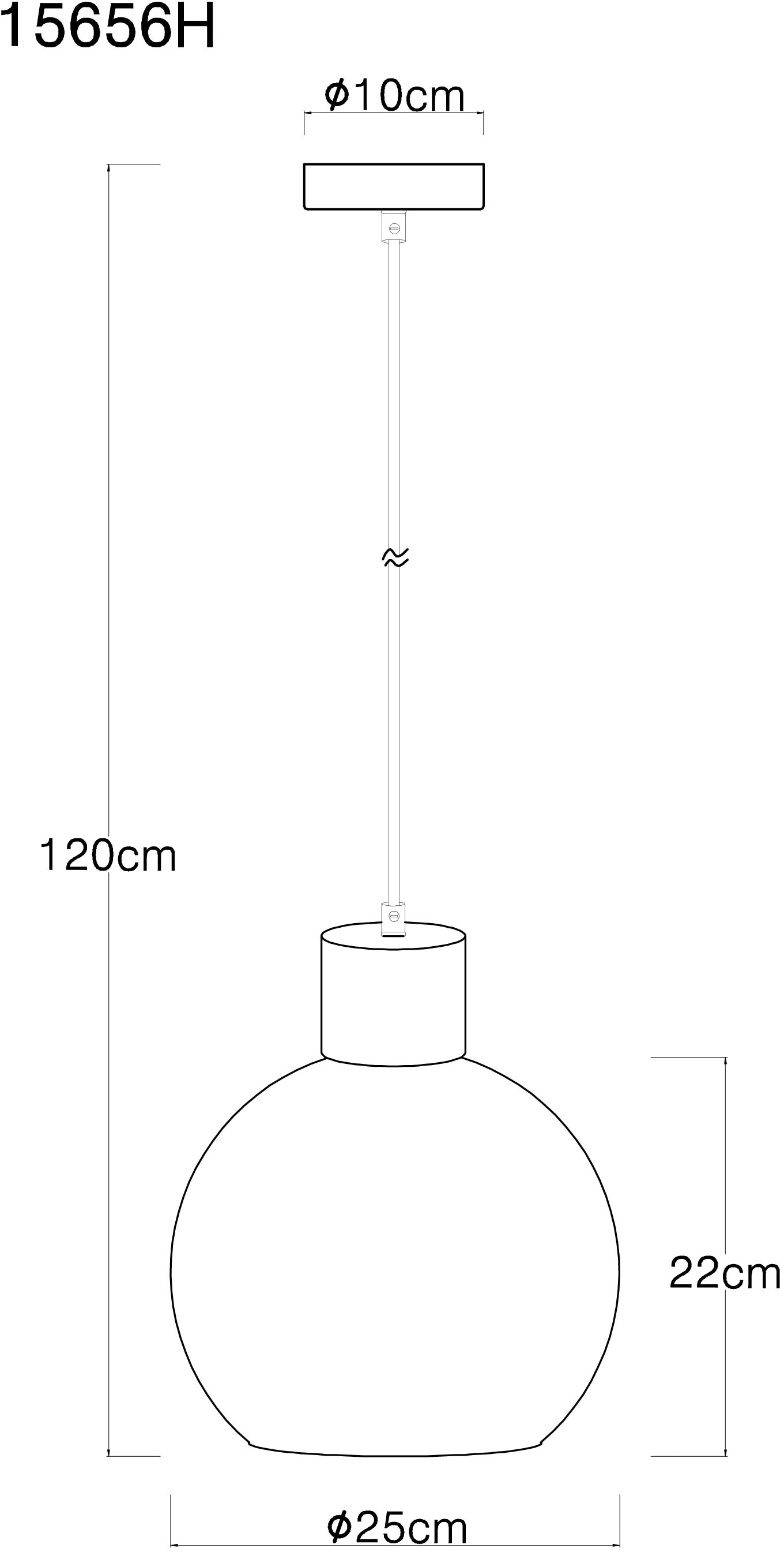 GLOBO LIGHTING Hängeleuchte »MOITAS«, Leuchtmittel E27 | ohne Leuchtmittel, Hängelampe/Pendelleuchte/Esszimmer/Wohnzimmer/Esstisch