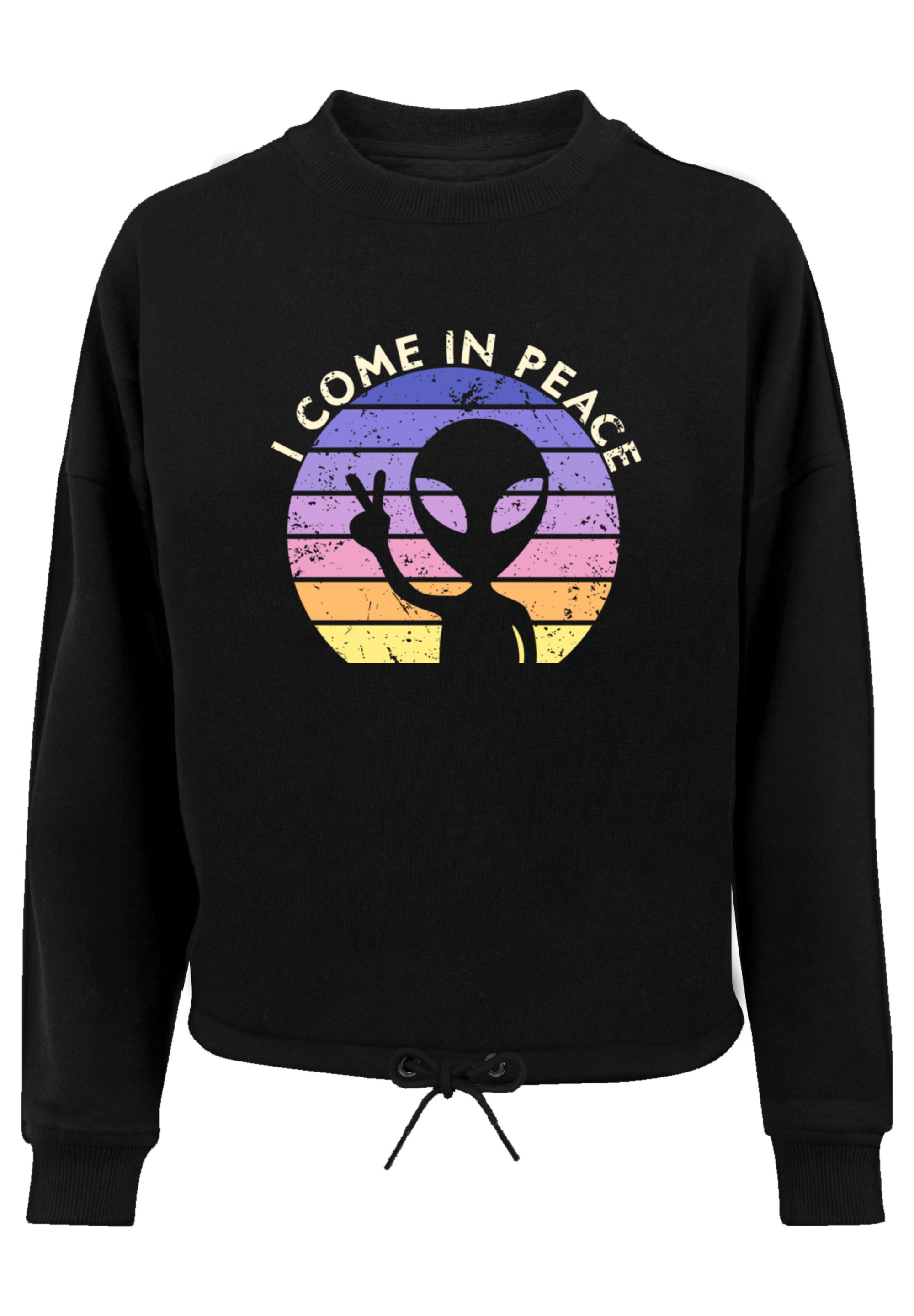 F4NT4STIC Sweatshirt »Alien Peace Sunset«, Premium Qualität