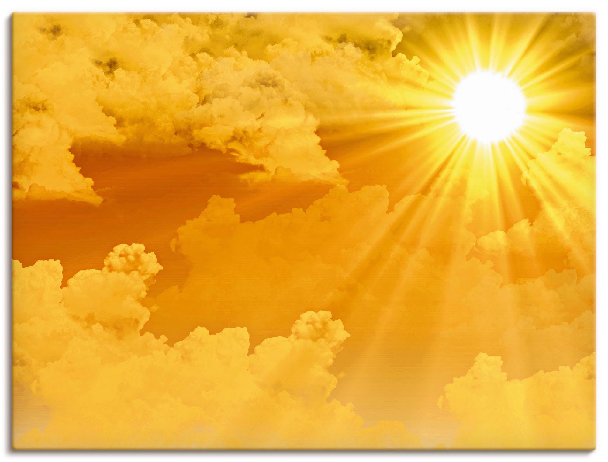 Artland Wandbild "Warme Sonnenstrahlen" Himmel 1 Stk. tlg. als Leinwandbild, Poster in verschied. Größen