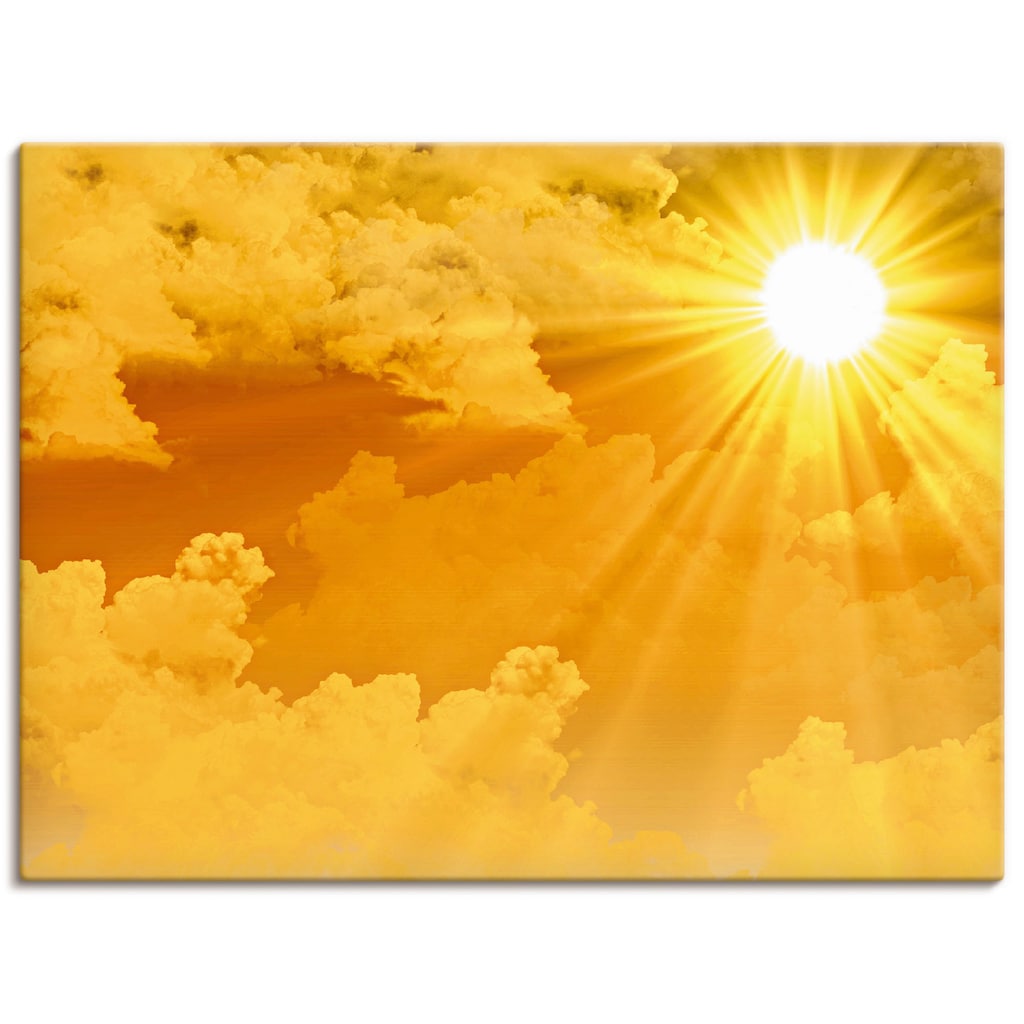 Artland Wandbild »Warme Sonnenstrahlen«, Himmel, (1 St.)
