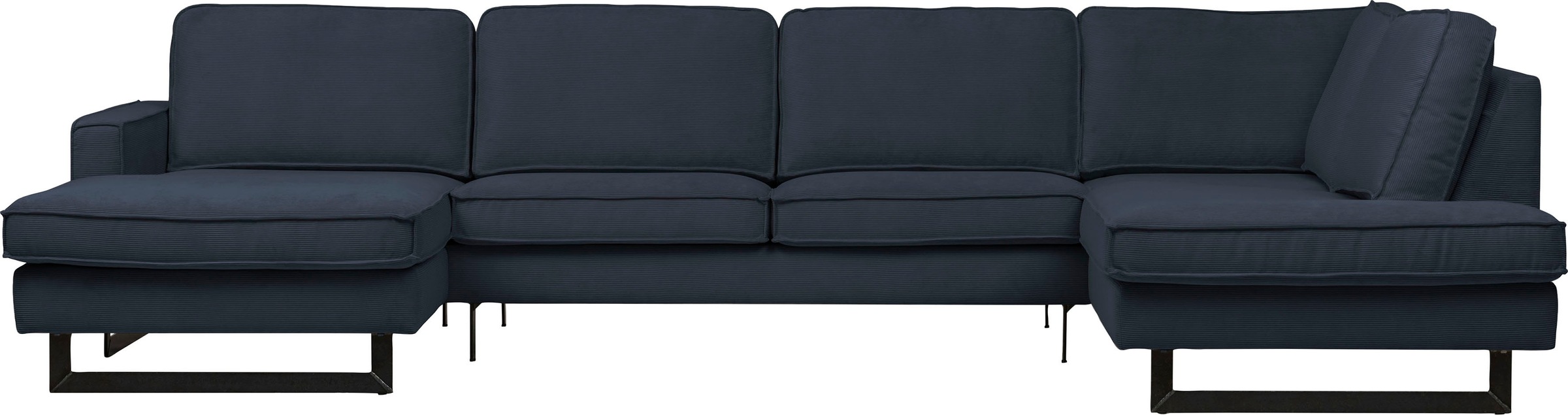 Home affaire Wohnlandschaft "Pinto, 350 cm, U-Form, XXL, mit Ottomanen" Cor günstig online kaufen