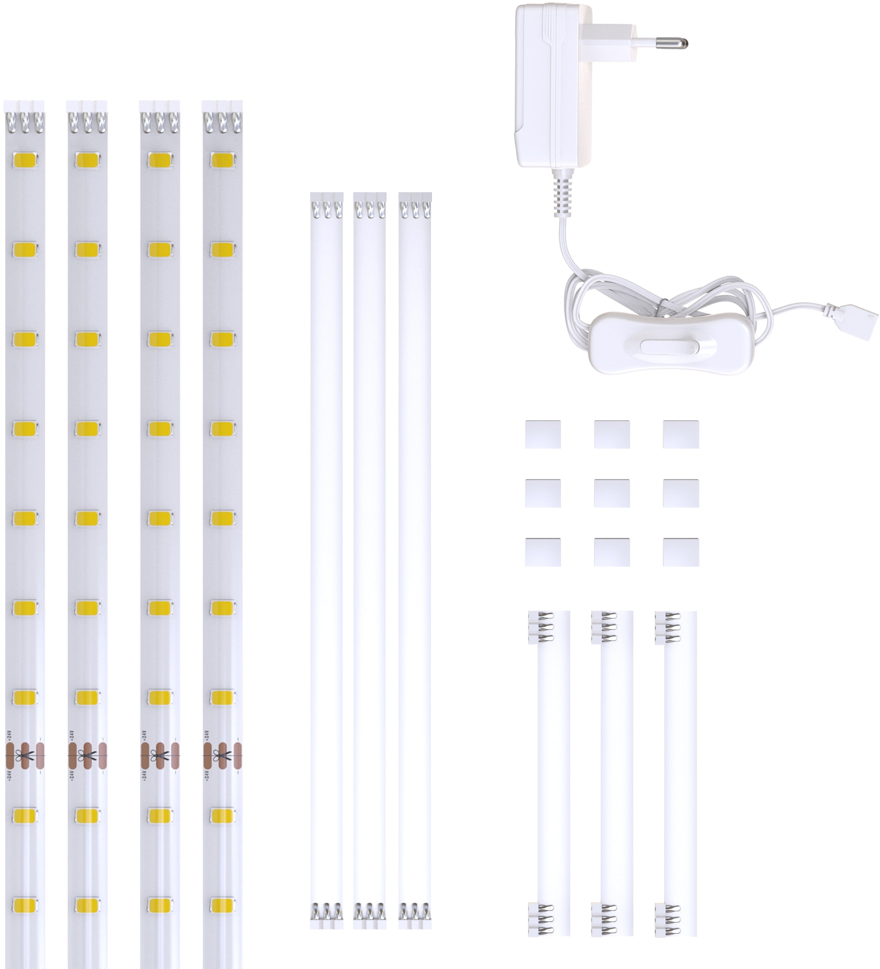 B.K.Licht LED-Streifen | inkl. 4 »Lacerta«, Unterbauleuchte LED Band bestellen Verbinder BAUR 2m Set Streifen