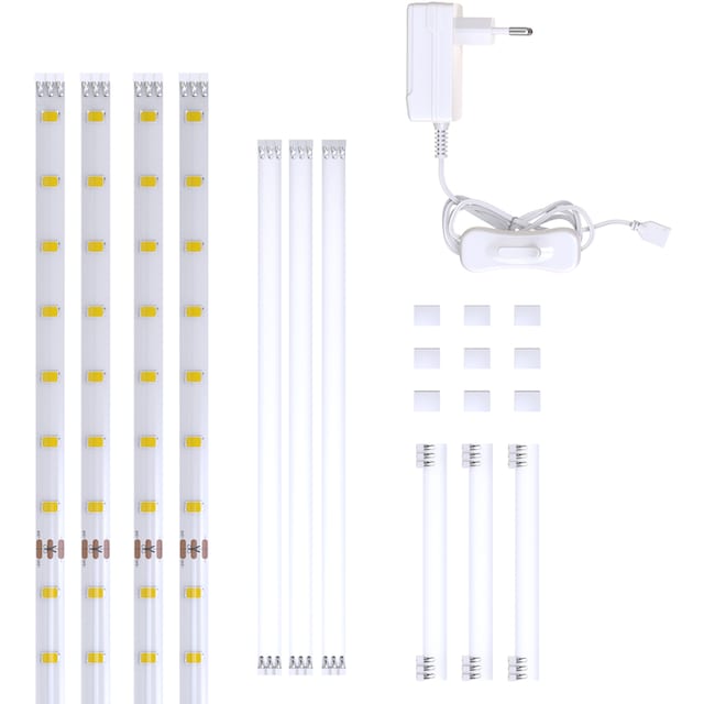 B.K.Licht LED-Streifen »Lacerta«, 2m LED Band Set 4 Streifen  Unterbauleuchte inkl. Verbinder bestellen | BAUR