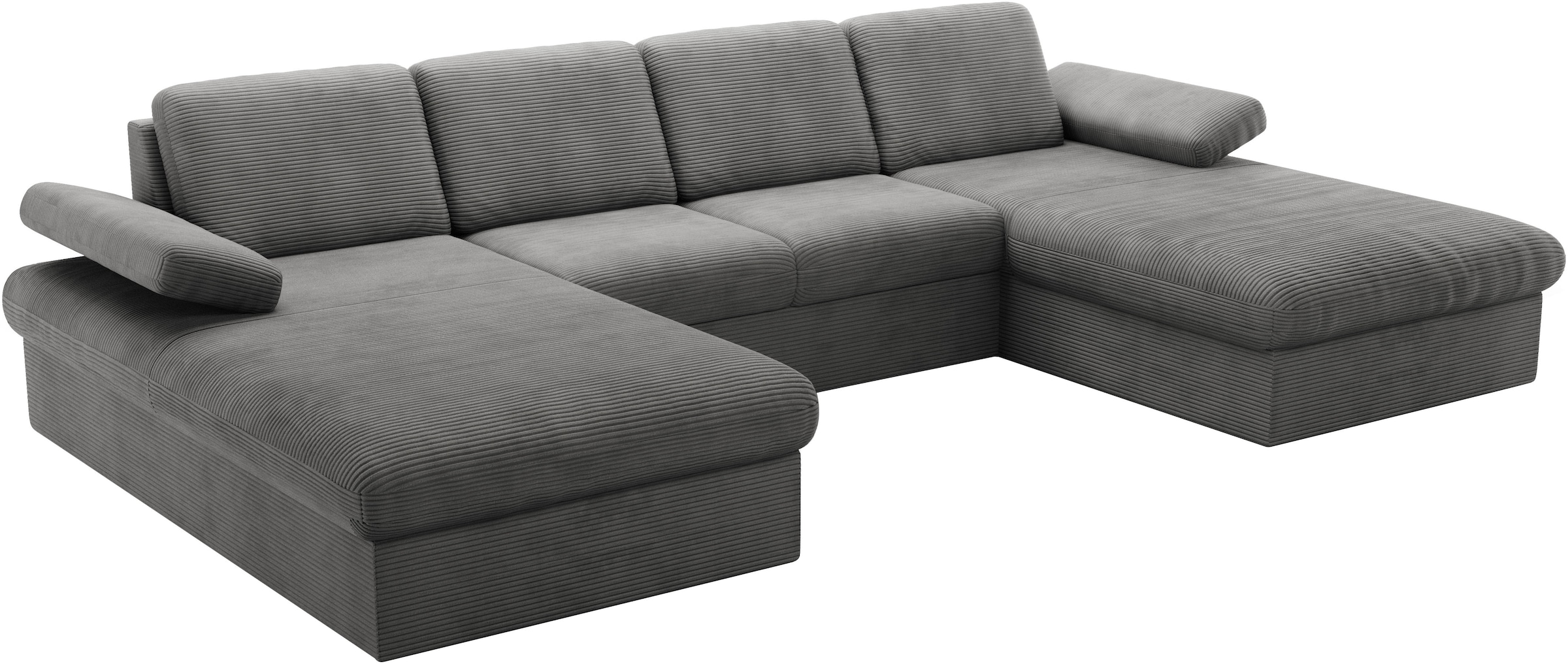 sit&more Wohnlandschaft »Moreno U-Form, B: 309 cm«, mit Armteilverstellung, optional Bettfunktion
