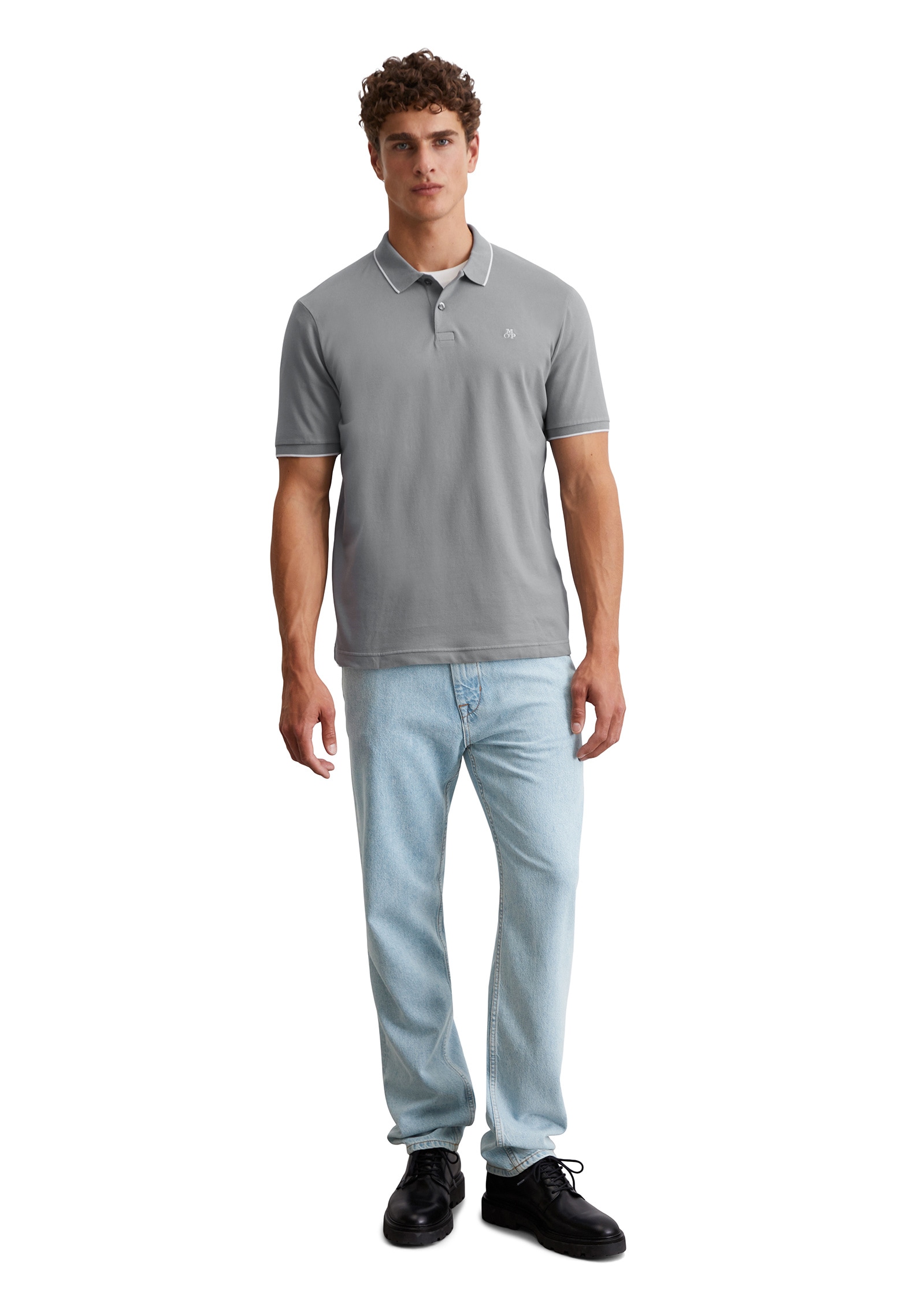 Marc O'Polo Poloshirt »aus Bio-Baumwoll-Mix«