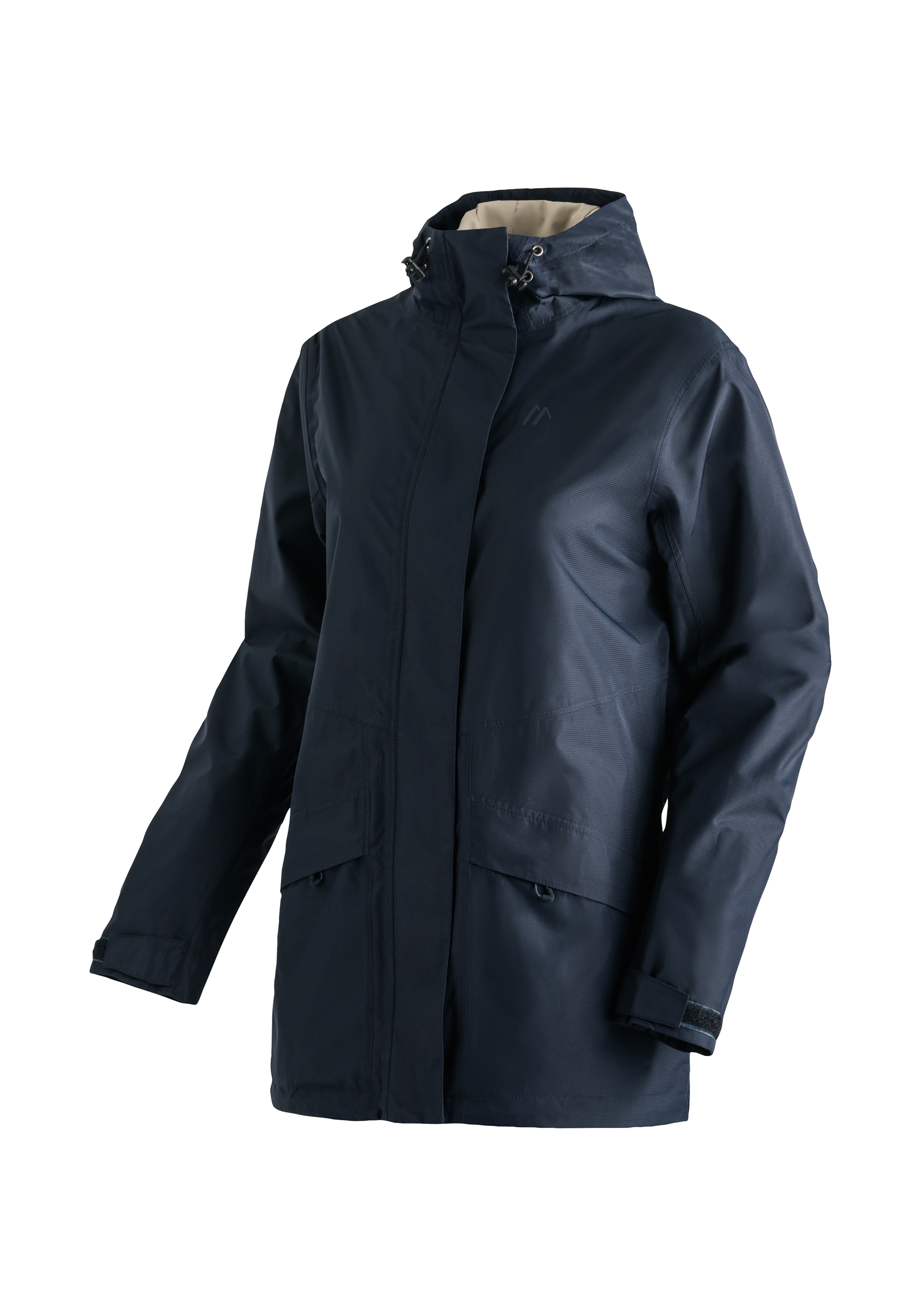 Maier Sports Outdoorjacke "Brocken Long W" Damen Jacke wasserdicht, Funktionsjacke 2 Taschen außen + Innentasche