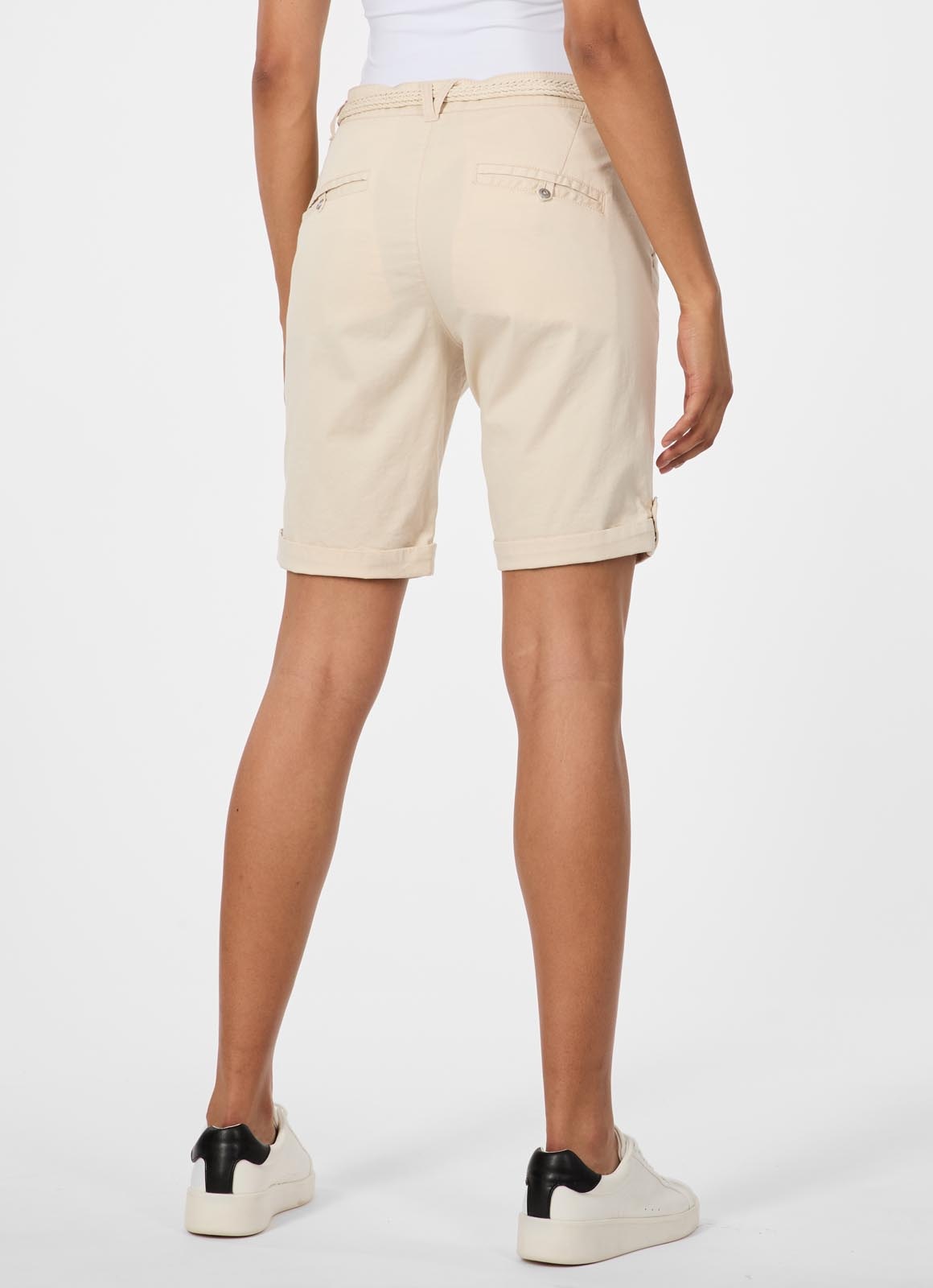 Ragwear Bermudas »YOTO«  Elastischer Twill, leicht gepeached und mit Gürtel