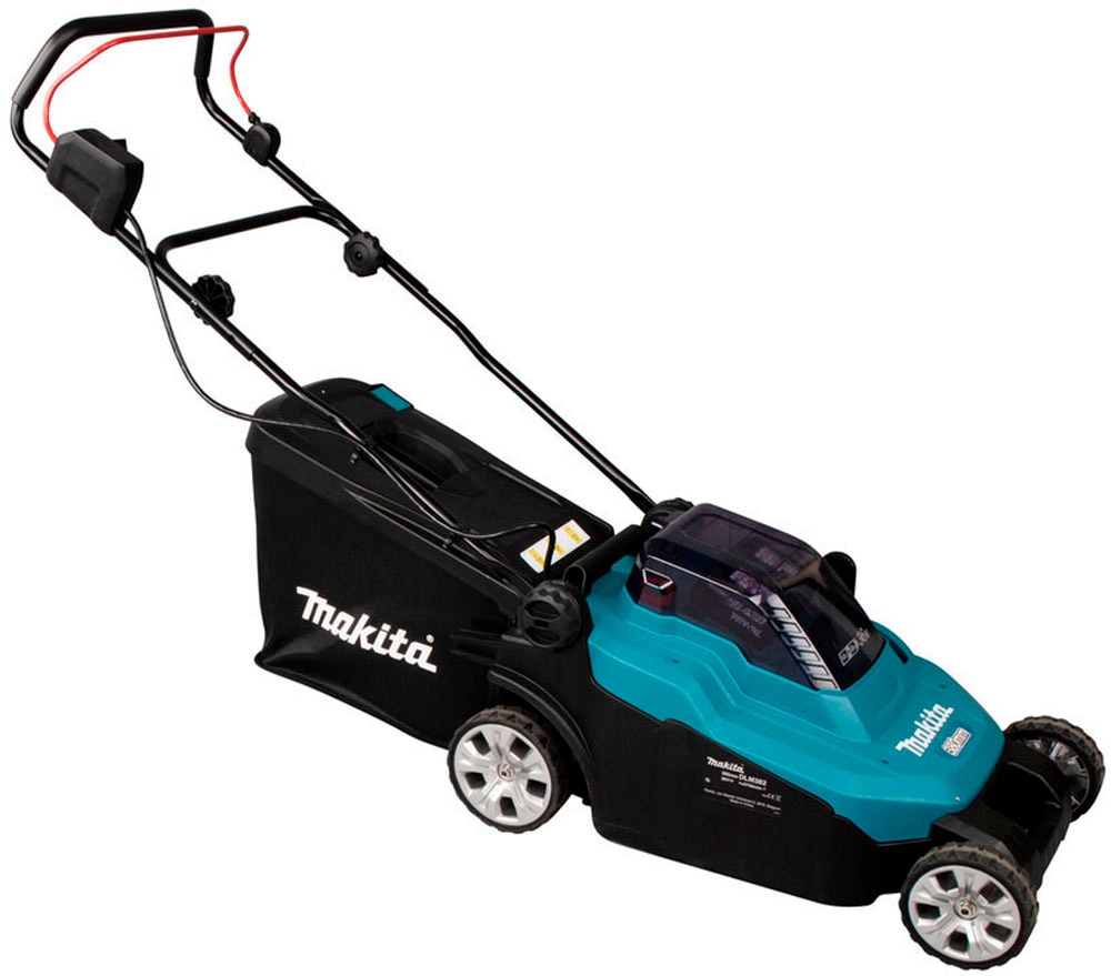 Makita Akkurasenmäher »DLM382PM2«, mit 2 Akkus 18V/4Ah LXT und Doppel-Schnellladegerät