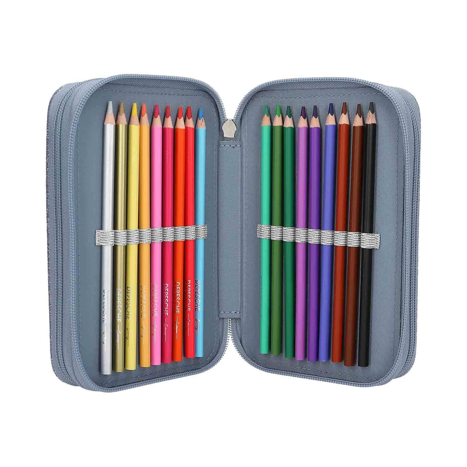 Depesche Buntstift »3-Fach Federtasche WOLF TOPModel 7 x 13 x 20 cm bunt«