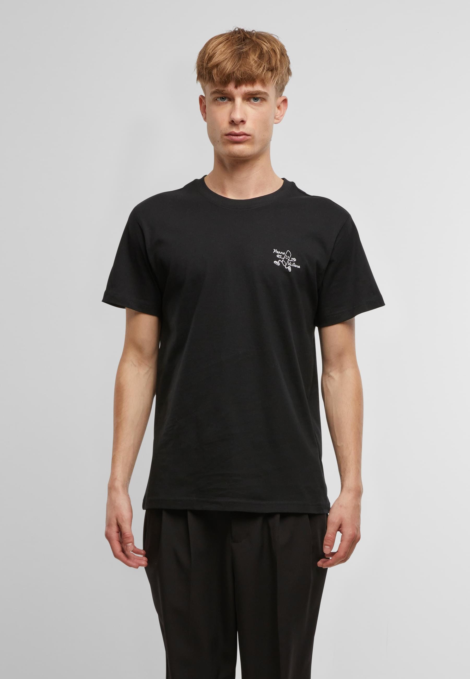 MisterTee T-Shirt »MisterTee Herren Penne Va Bene Tee EMB«, (1 tlg.)