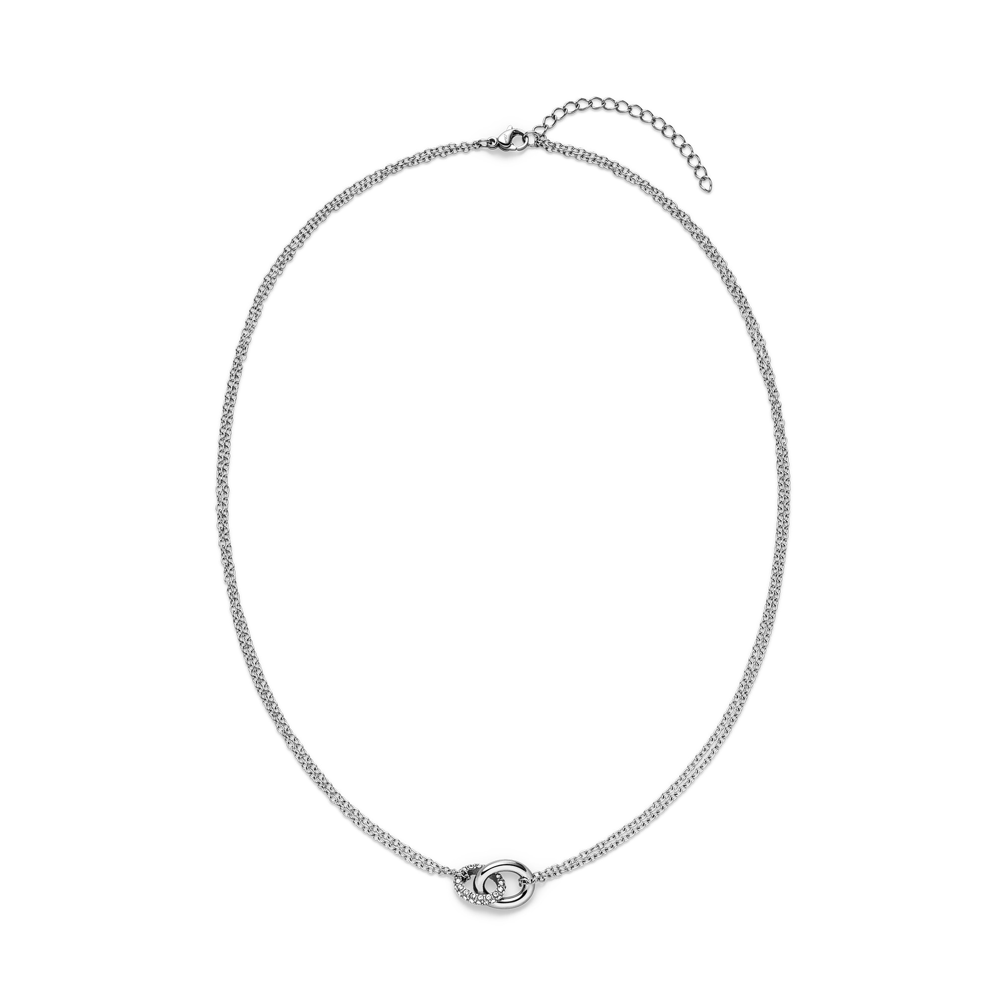 s.Oliver Kette mit Anhänger »Schmuck Geschenk Edelstahl Halskette The Daily Spark« mit Zirkonia (synth.)