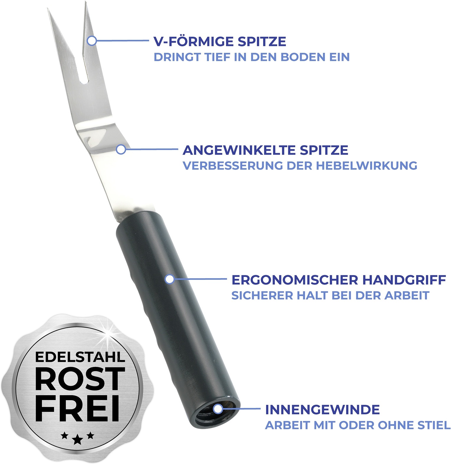 Maximex Unkrautstecher »inkl. Teleskopstiel« ausziehbar von 56 - 122 cm