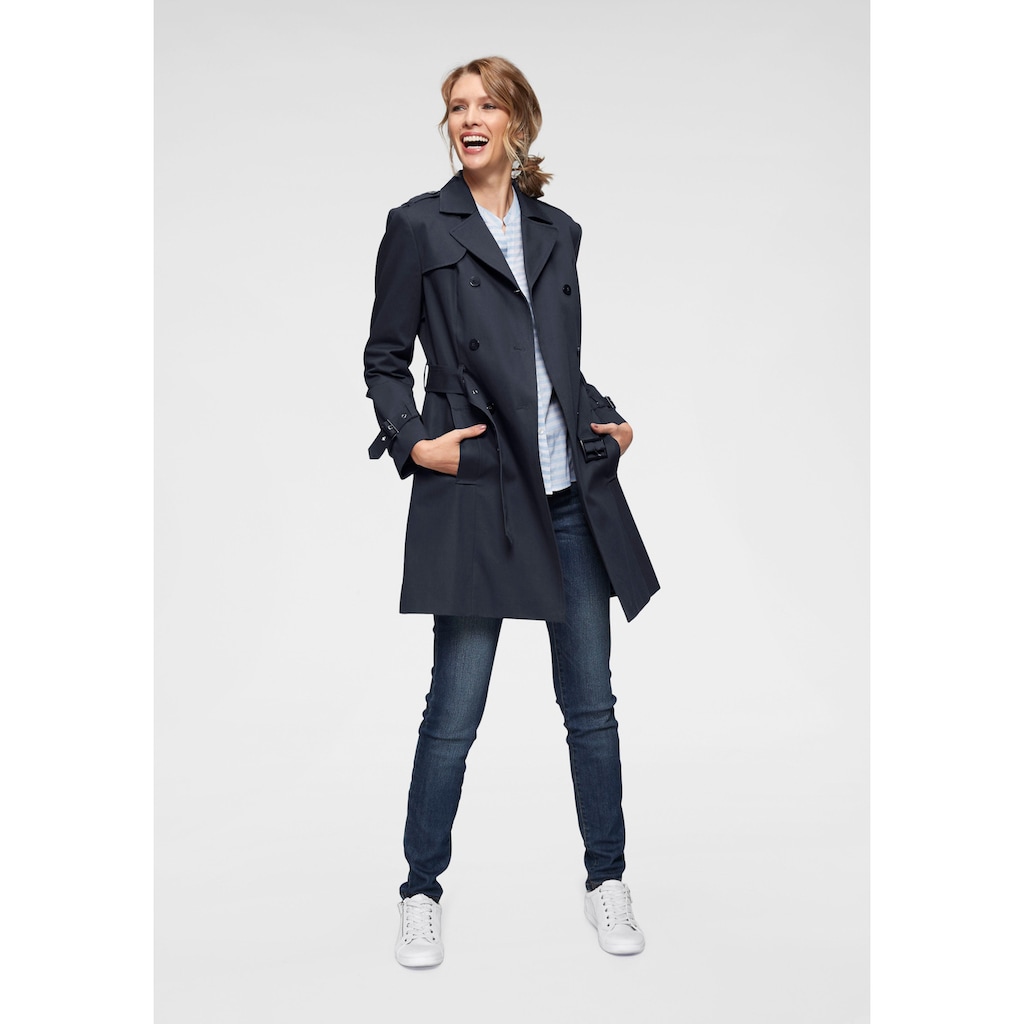 Aniston CASUAL Trenchcoat, mit Gürtel zum Regulieren