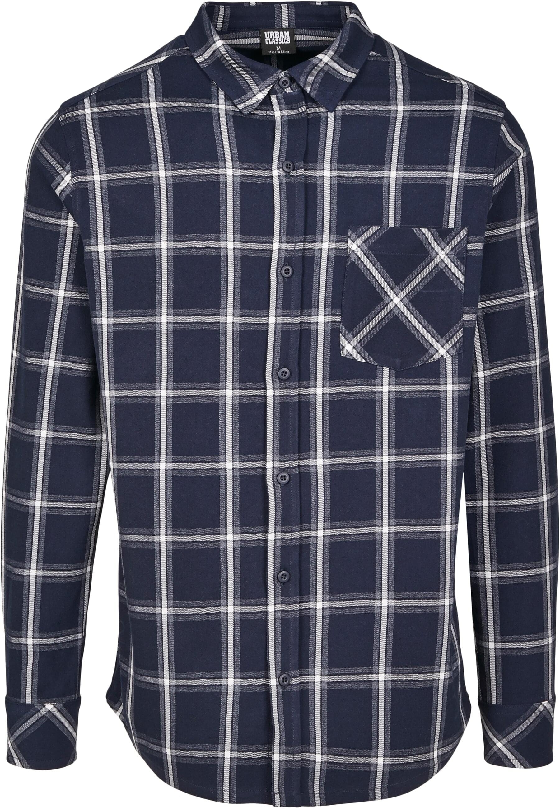 URBAN CLASSICS Langarmhemd "Urban Classics Herren Basic Check Shirt", (1 tl günstig online kaufen