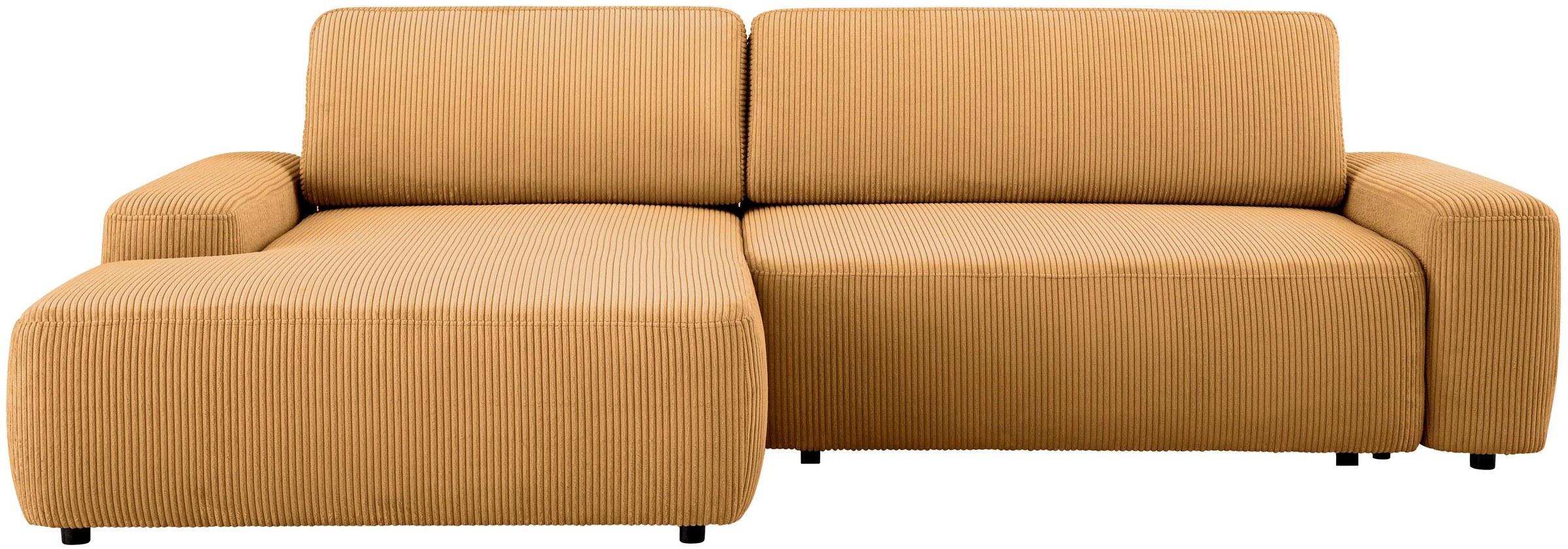 Home affaire Ecksofa "TORGE (264cm), Schlafsofa in Cord, Samtvelours o Stru günstig online kaufen