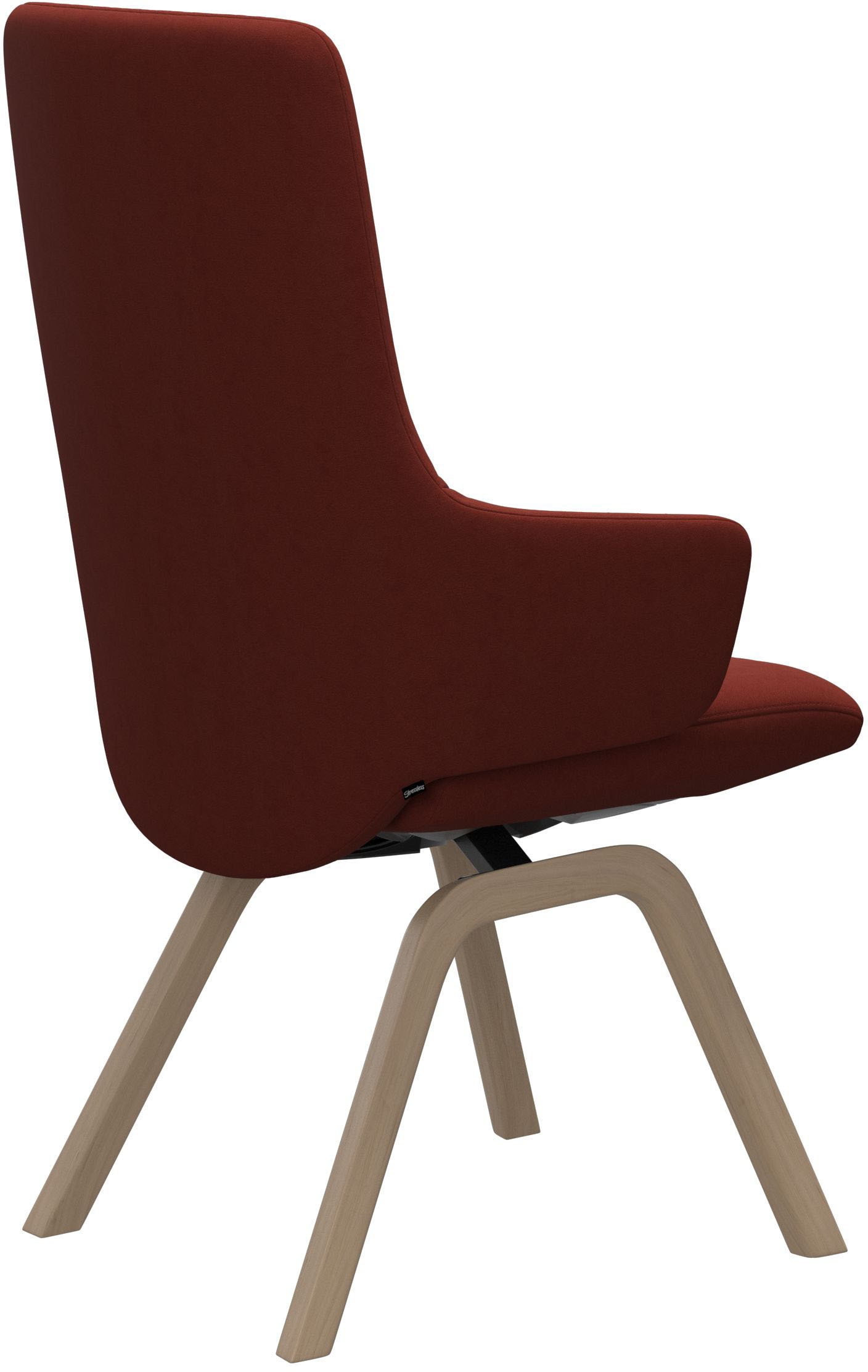 Stressless® Polsterstuhl »Laurel«, Microfaser DINAMICA, High Back mit Armlehne, Größe L, mit schräggestellten Beinen in Eiche