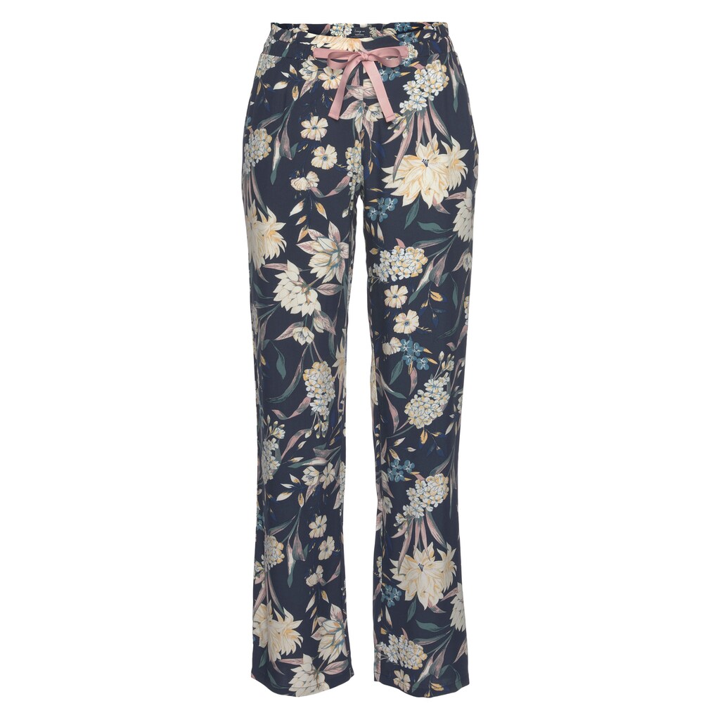 Damenmode Hosen Triumph Pyjamahose blau-rosa Damenmode Hosen Triumph Pyjamahose blau-rosa