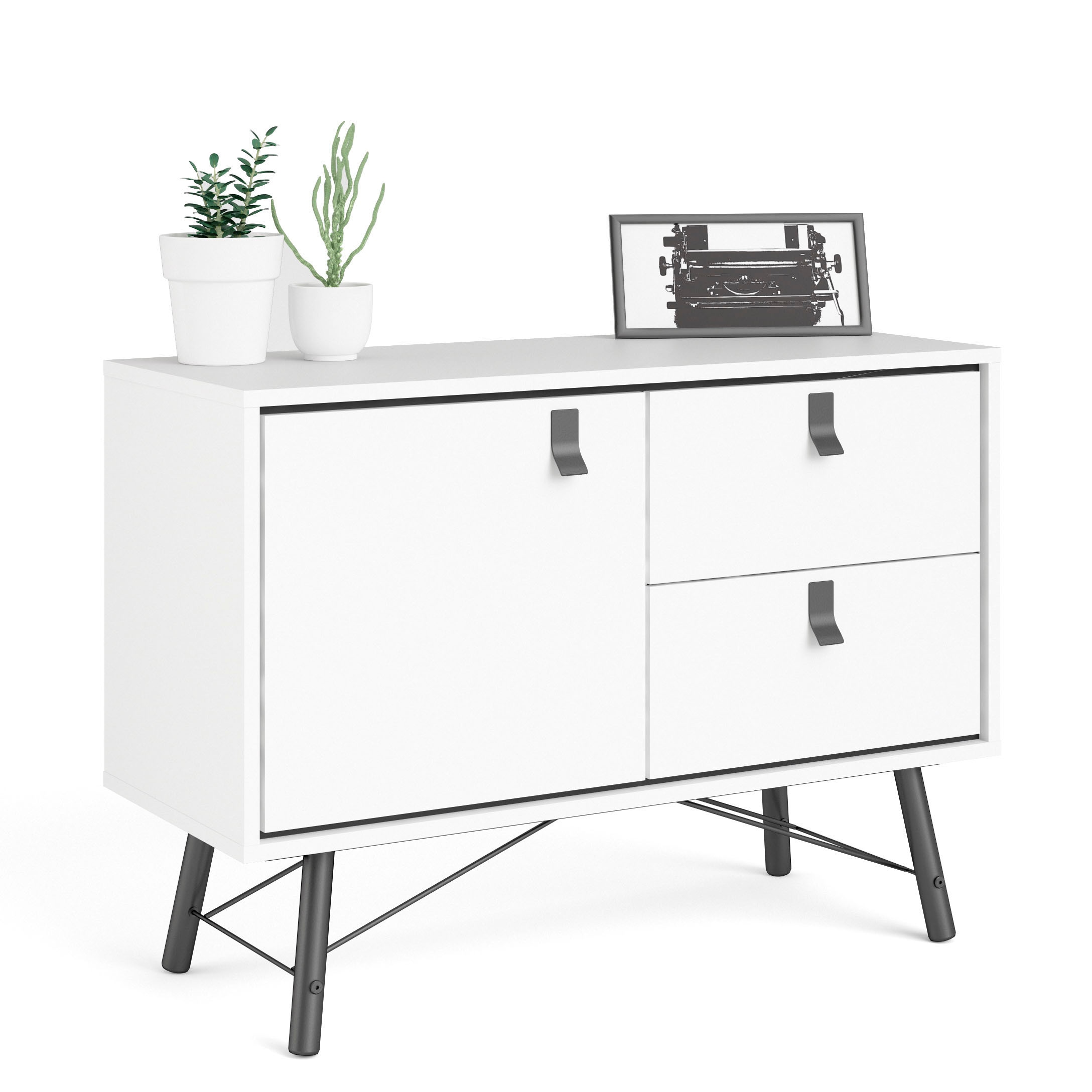 Home affaire Sideboard »Ry«, mit 1 Tür und 2 Schubläden, auch in anderen Größen